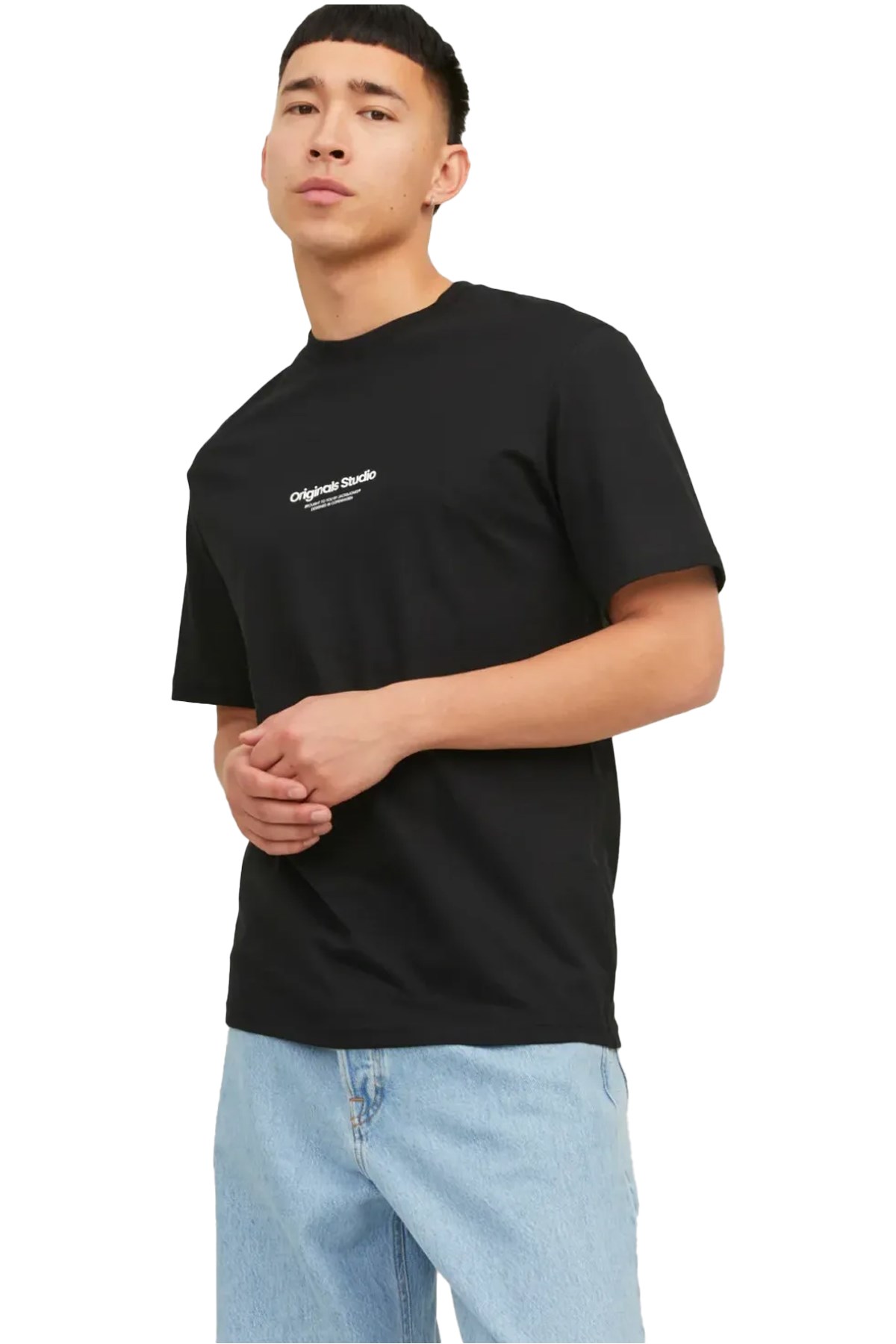 Jack & Jones Erkek Tişört 12240121 Siyah