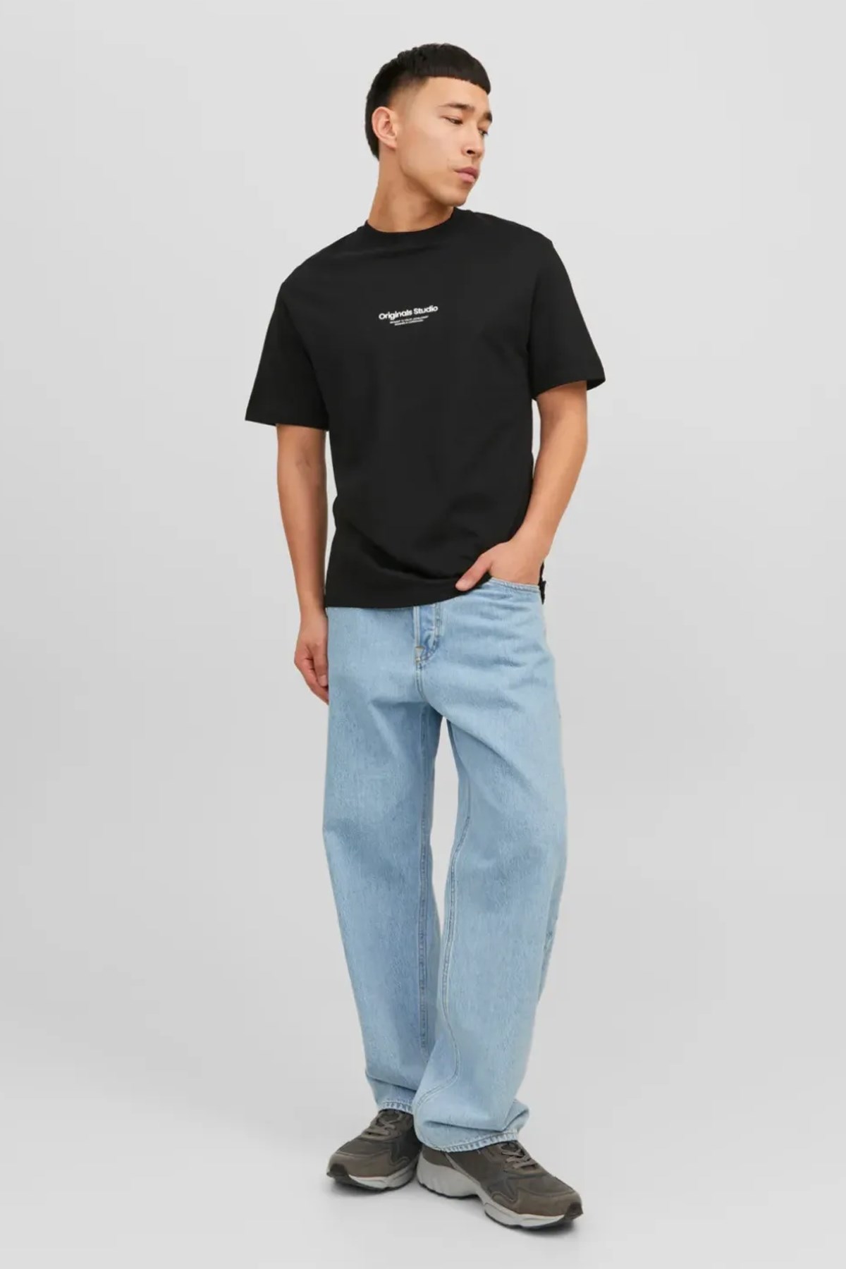 Jack & Jones Erkek Tişört 12240121 Siyah