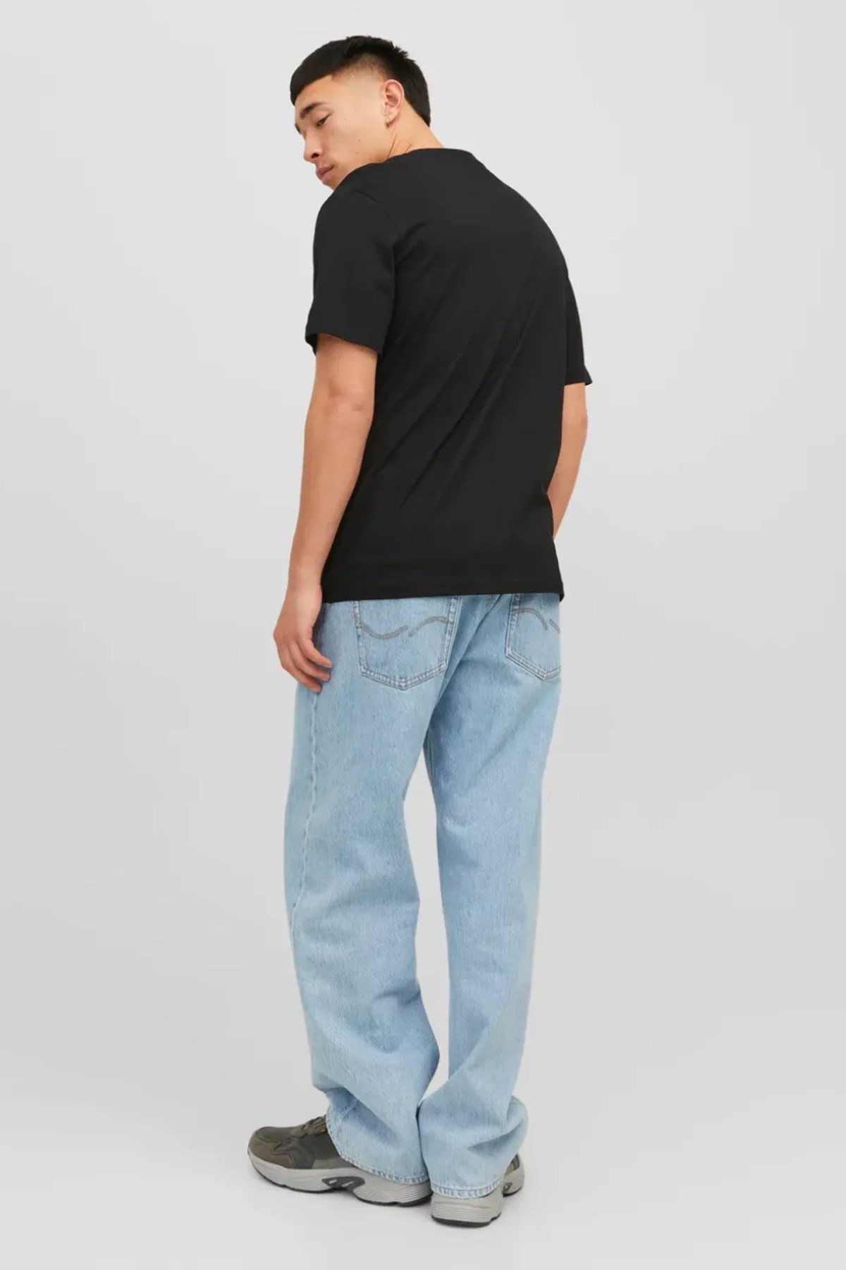 Jack & Jones Erkek Tişört 12240121 Siyah