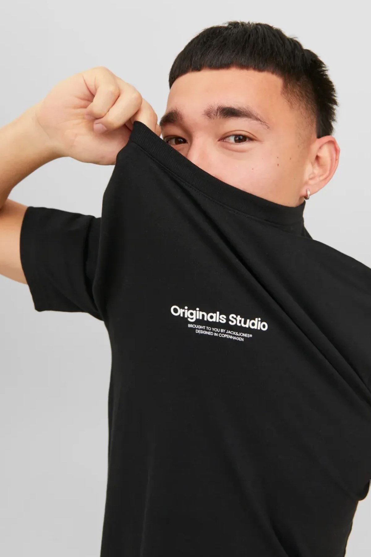 Jack & Jones Erkek Tişört 12240121 Siyah