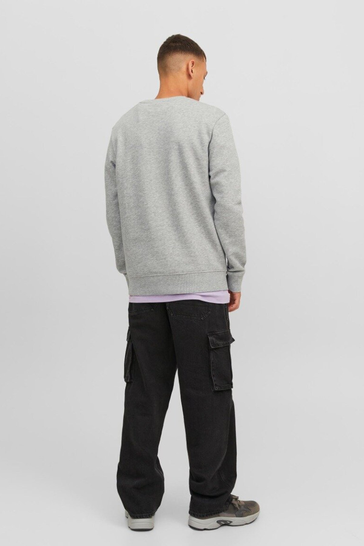 Jack & Jones Jcodust Erkek Sweatshirt 12240211 Gri