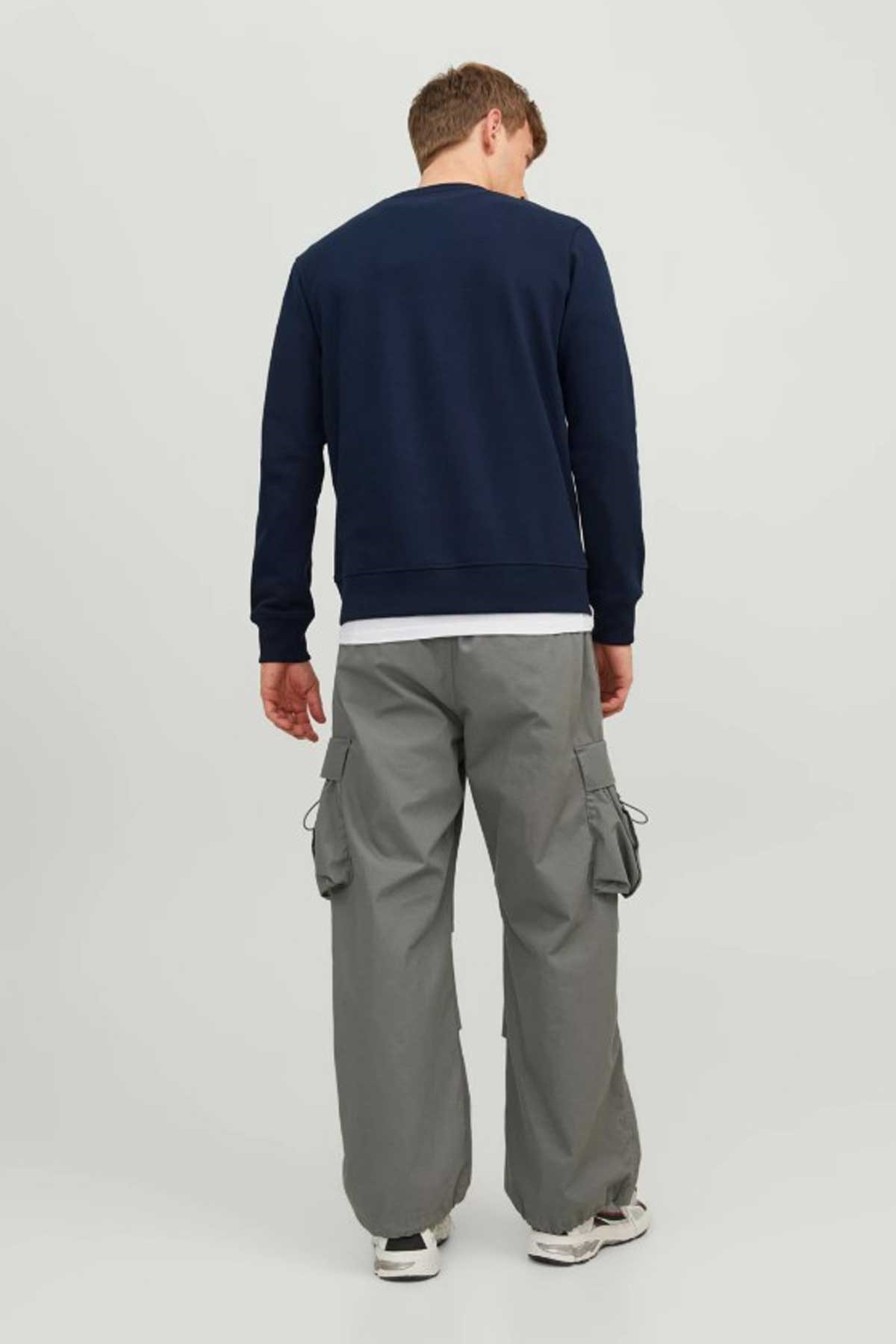 Jack & Jones Jcodust Erkek Sweatshirt 12240211 Lacivert