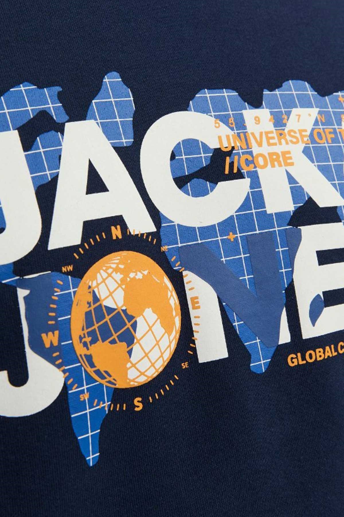 Jack & Jones Jcodust Erkek Sweatshirt 12240211 Lacivert