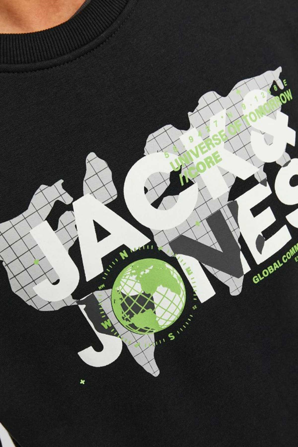Jack & Jones Jcodust Erkek Sweatshirt 12240211 Siyah