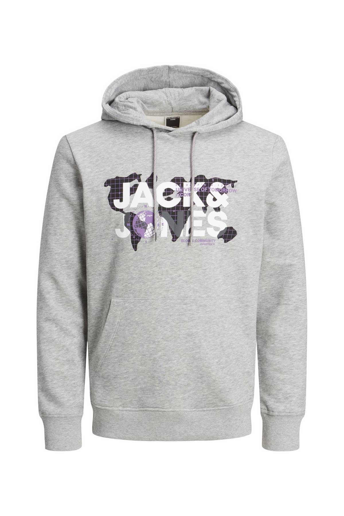 Jack & Jones Jcodust Erkek Sweatshirt 12240214 Gri
