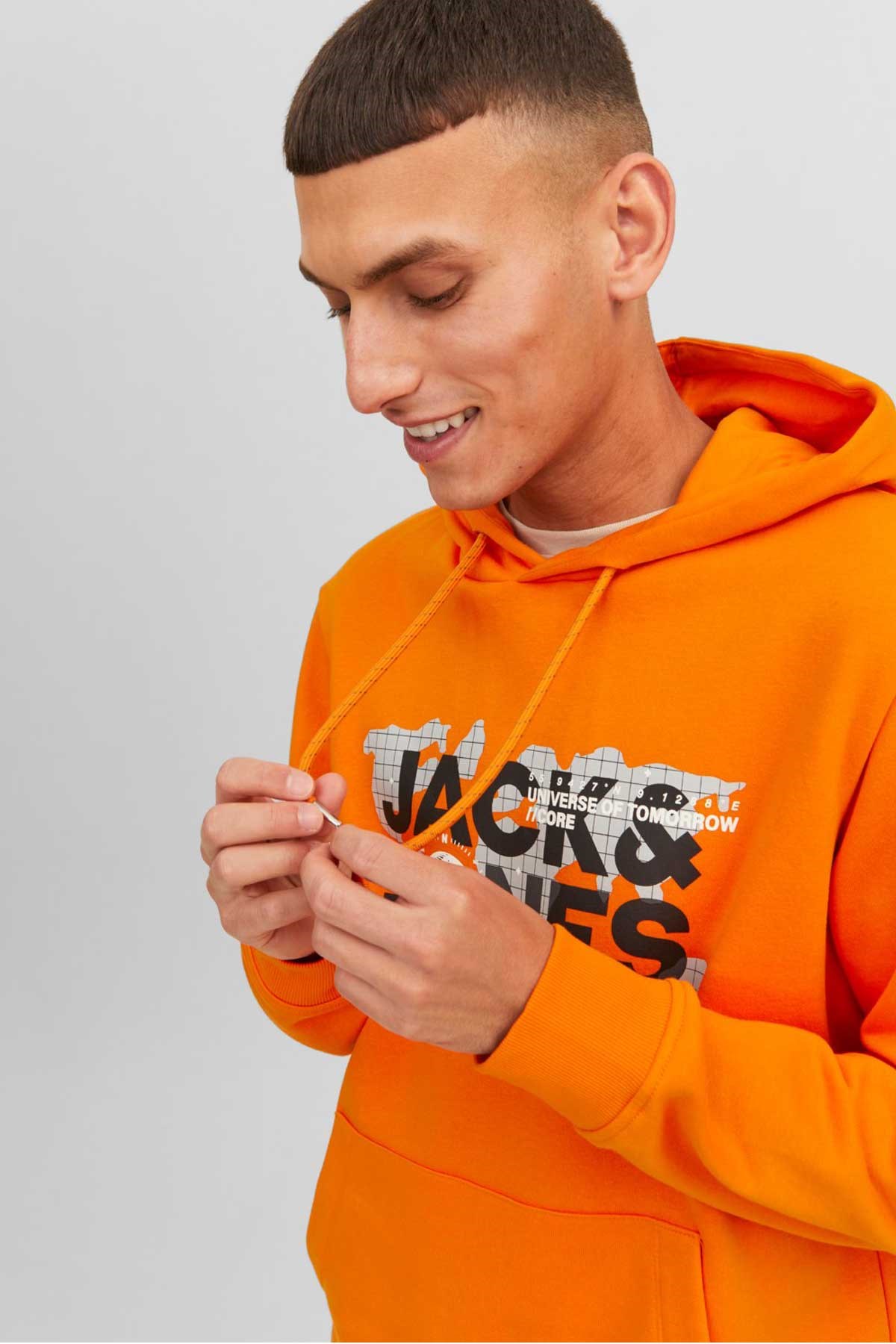 Jack & Jones Jcodust Erkek Sweatshirt 12240214 Turuncu