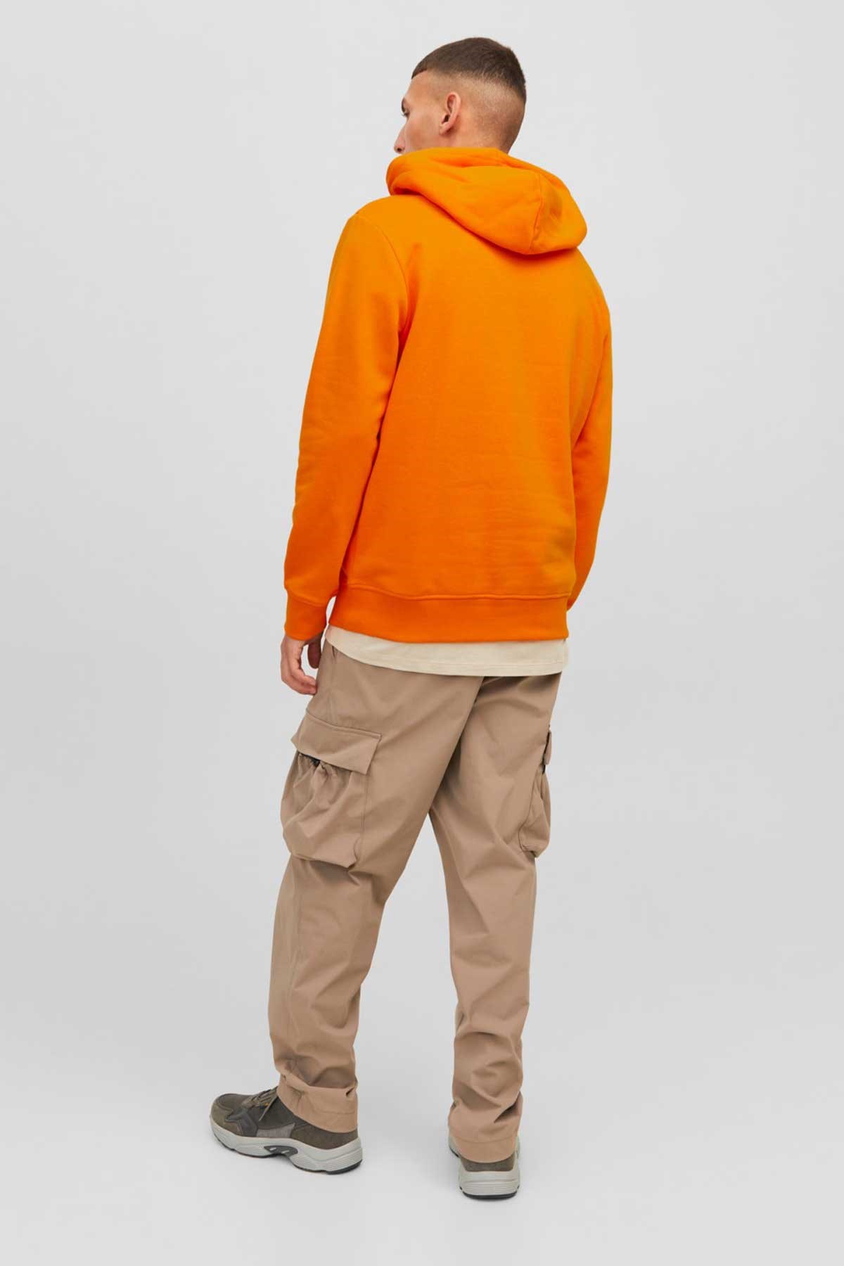 Jack & Jones Jcodust Erkek Sweatshirt 12240214 Turuncu
