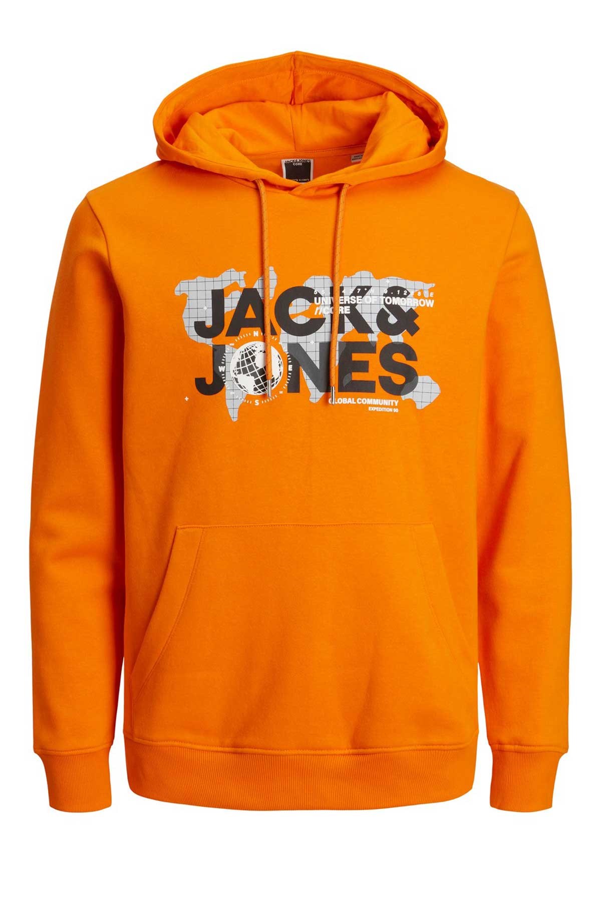 Jack & Jones Jcodust Erkek Sweatshirt 12240214 Turuncu