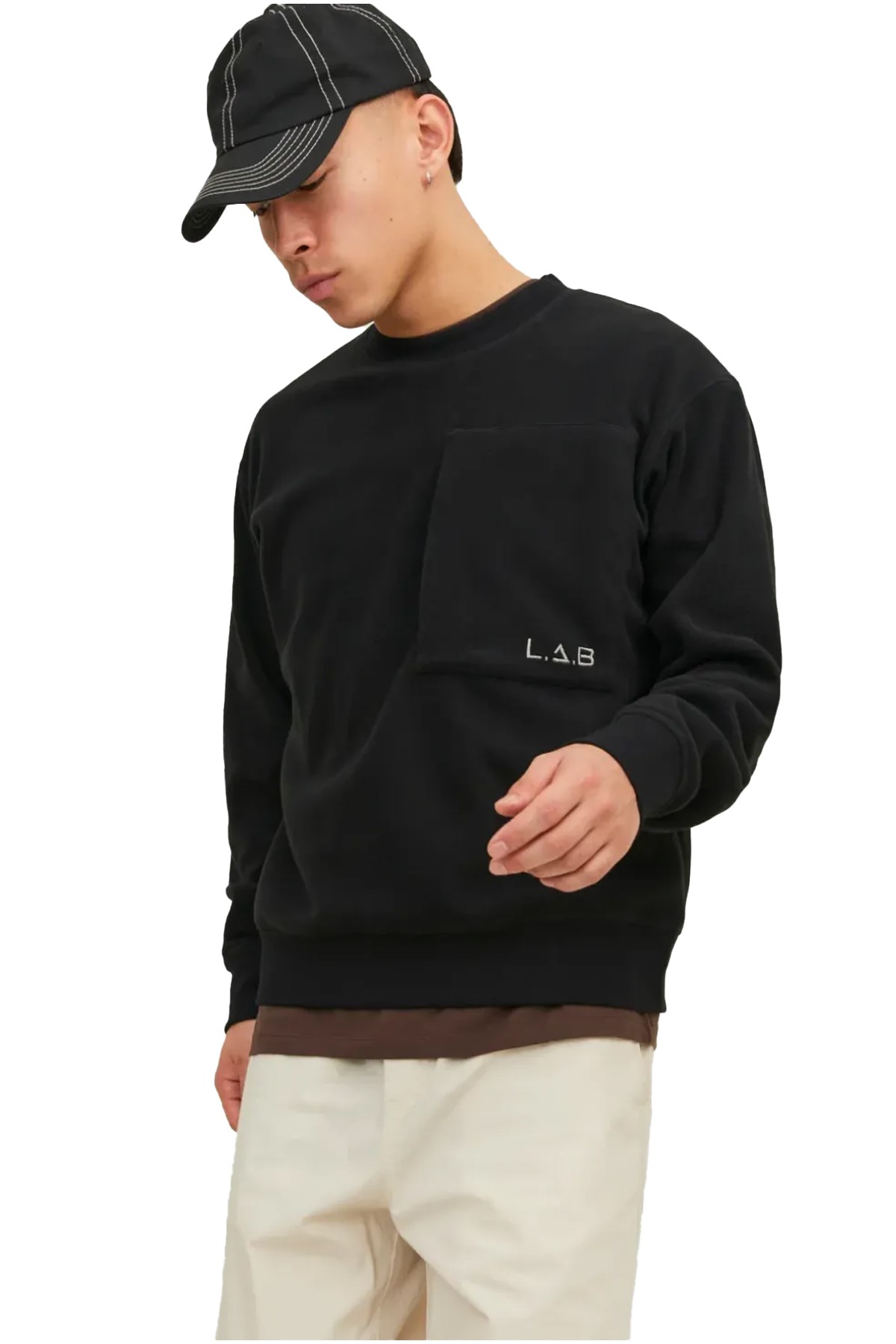 Jack & Jones Jcolab Erkek Sweatshirt 12241523 Siyah