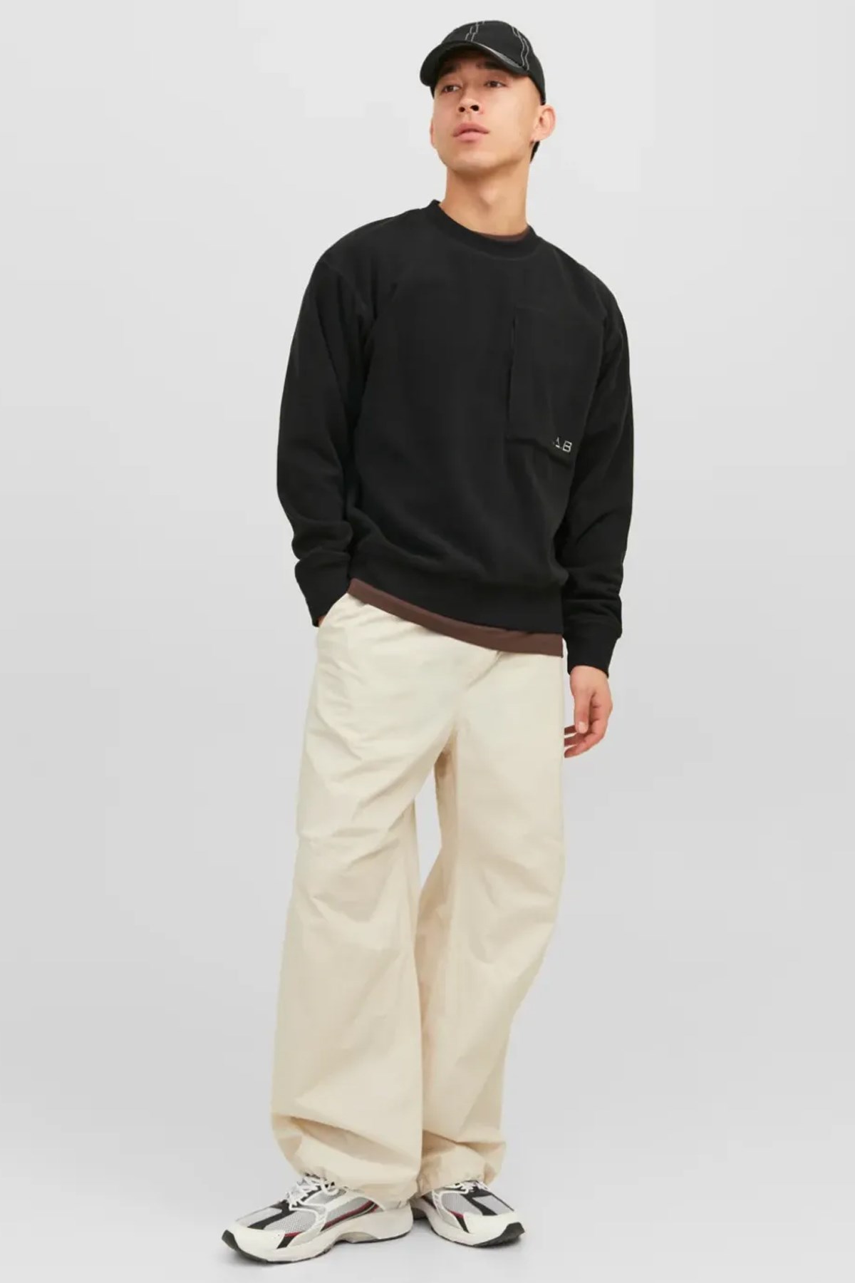 Jack & Jones Jcolab Erkek Sweatshirt 12241523 Siyah