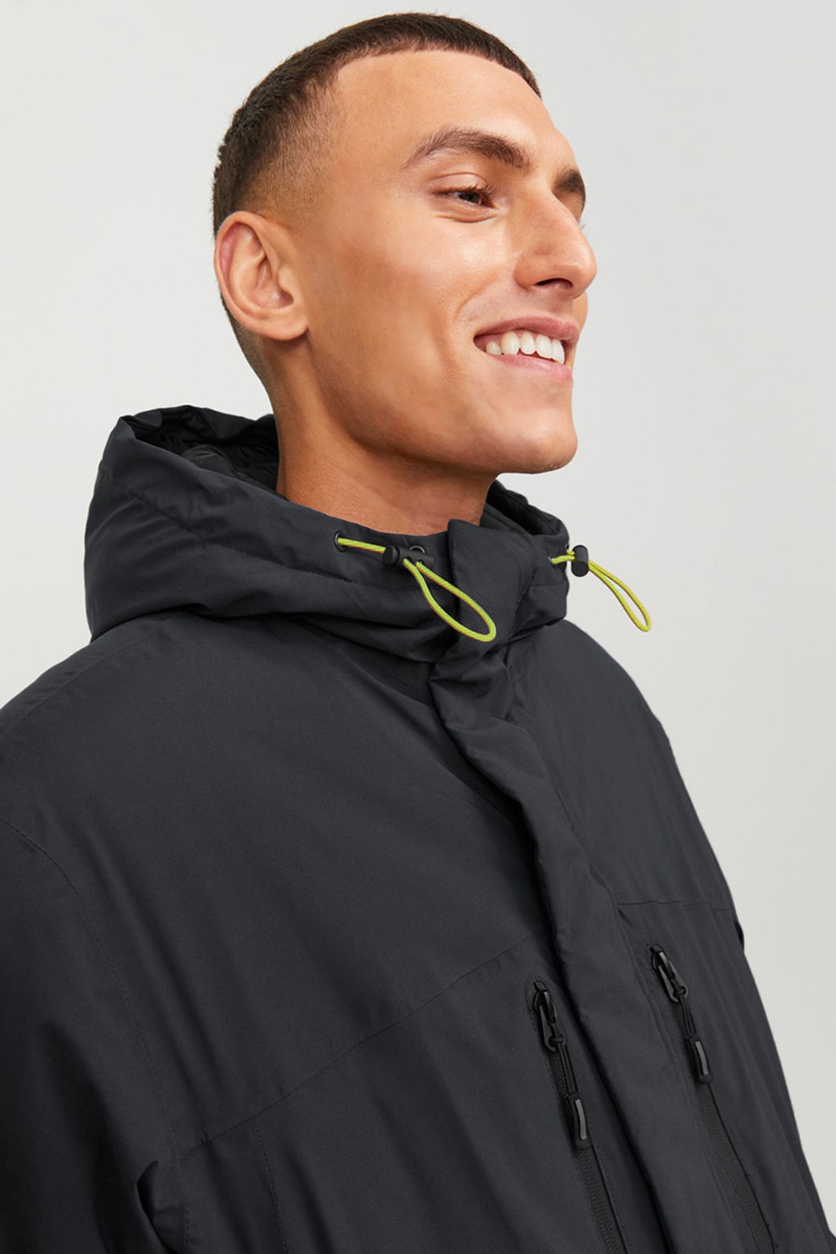 Jack & Jones Jcoalpine Erkek Mont 12241637 Siyah