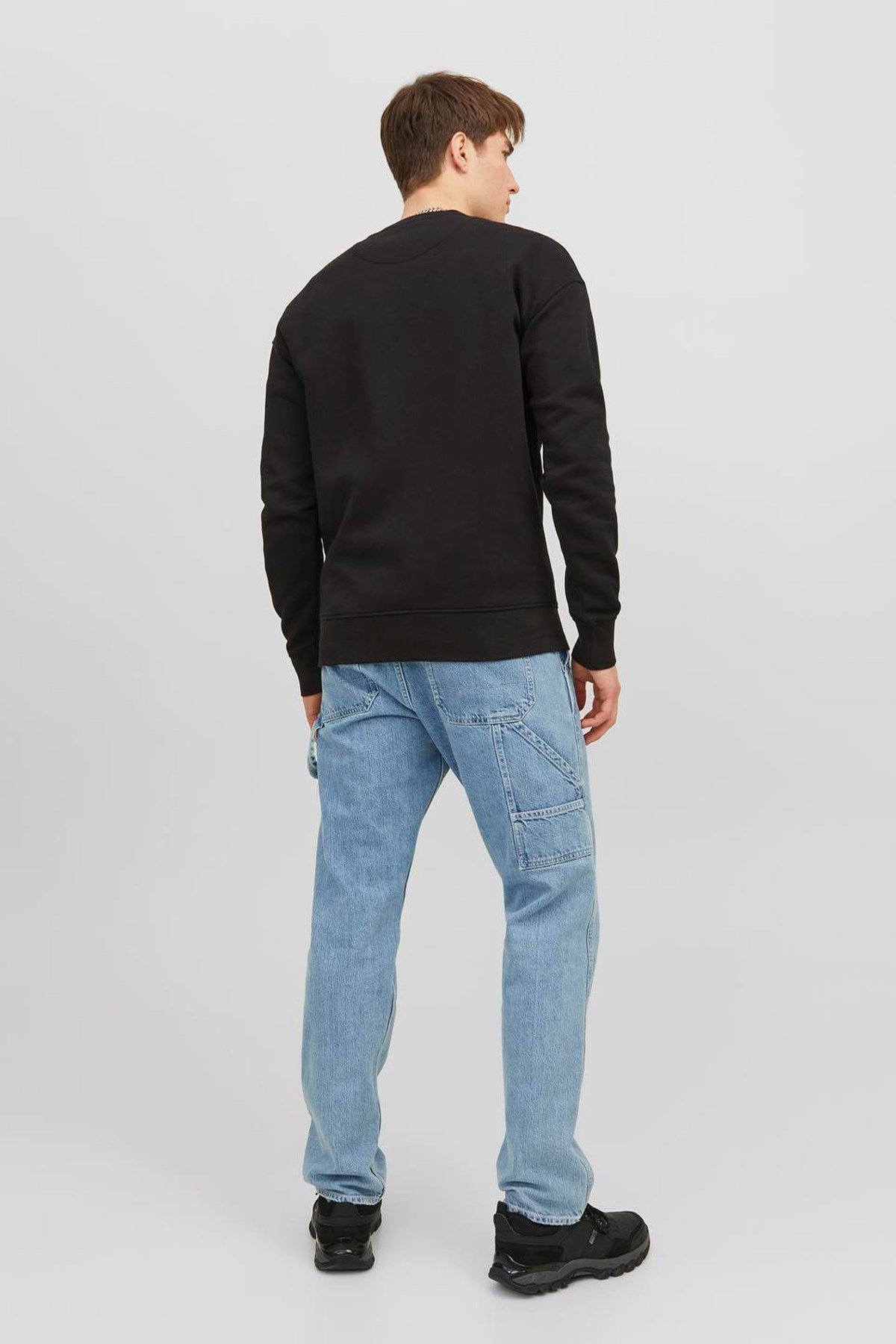 Jack & Jones Jorvesterbro Erkek Sweatshirt 12241694 Siyah
