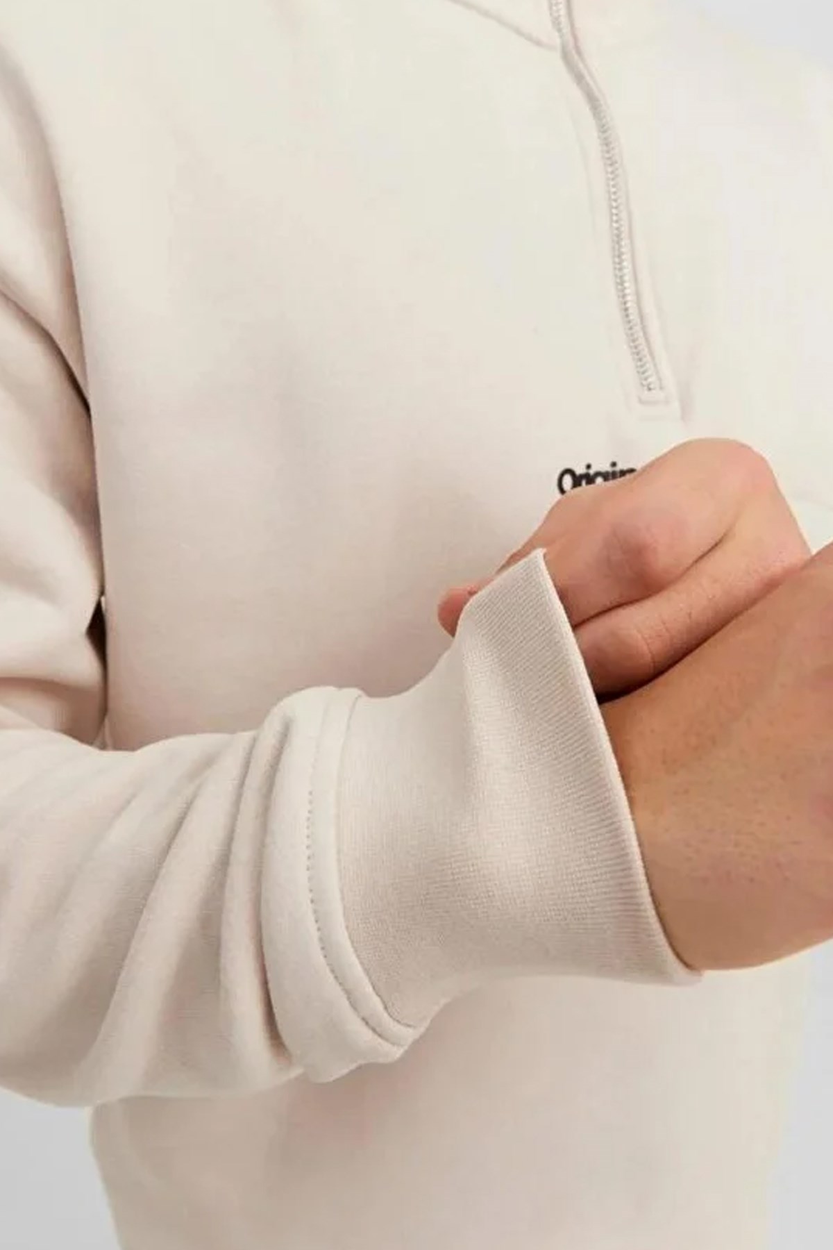 Jack & Jones Jorvesterbro Erkek Sweatshirt 12241777 Beyaz