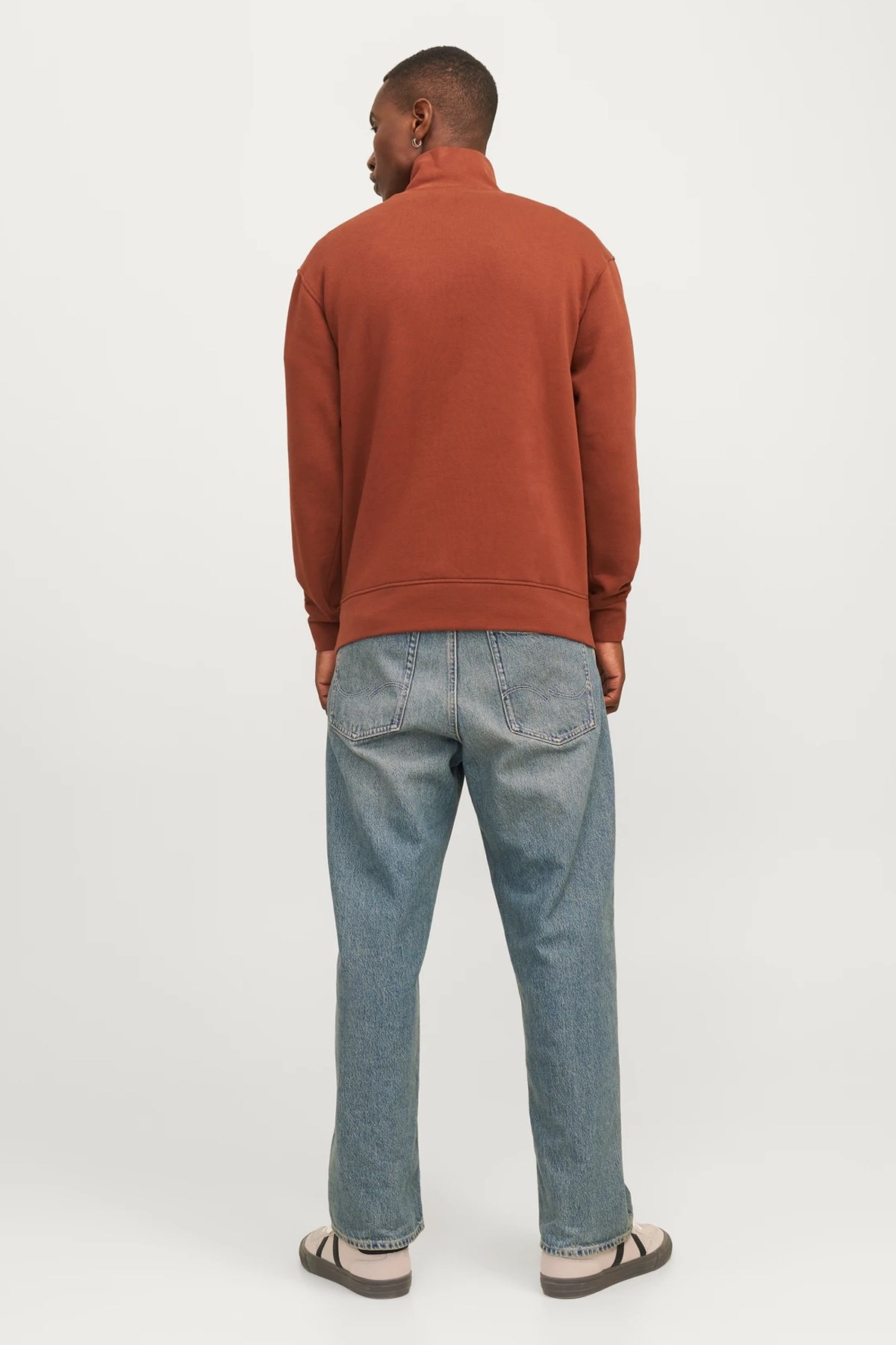 Jack & Jones Jorvesterbro Erkek Sweatshirt 12241777 Kahverengi