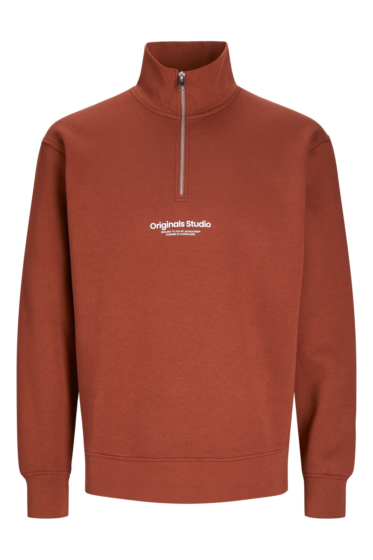 Jack & Jones Jorvesterbro Erkek Sweatshirt 12241777 Kahverengi