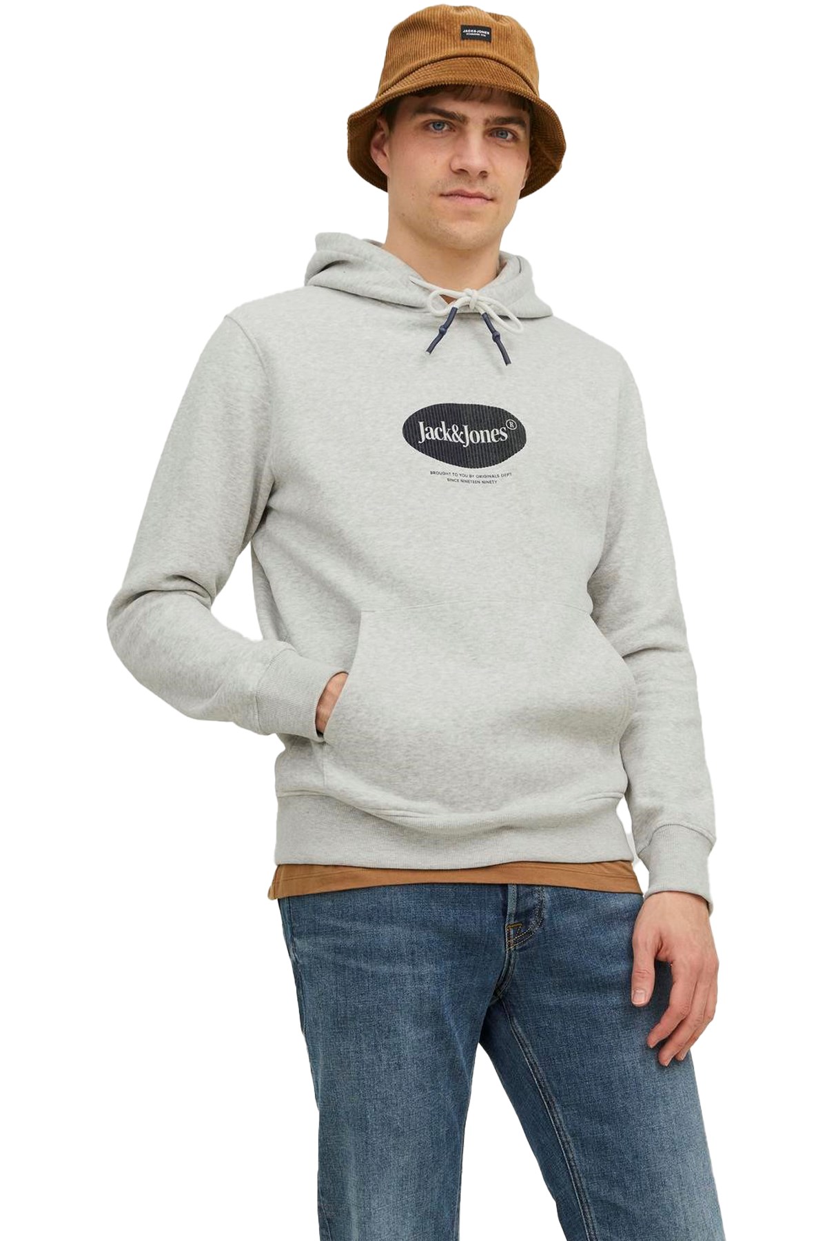 Jack & Jones Jordalston Erkek Sweatshirt 12242197 Gri