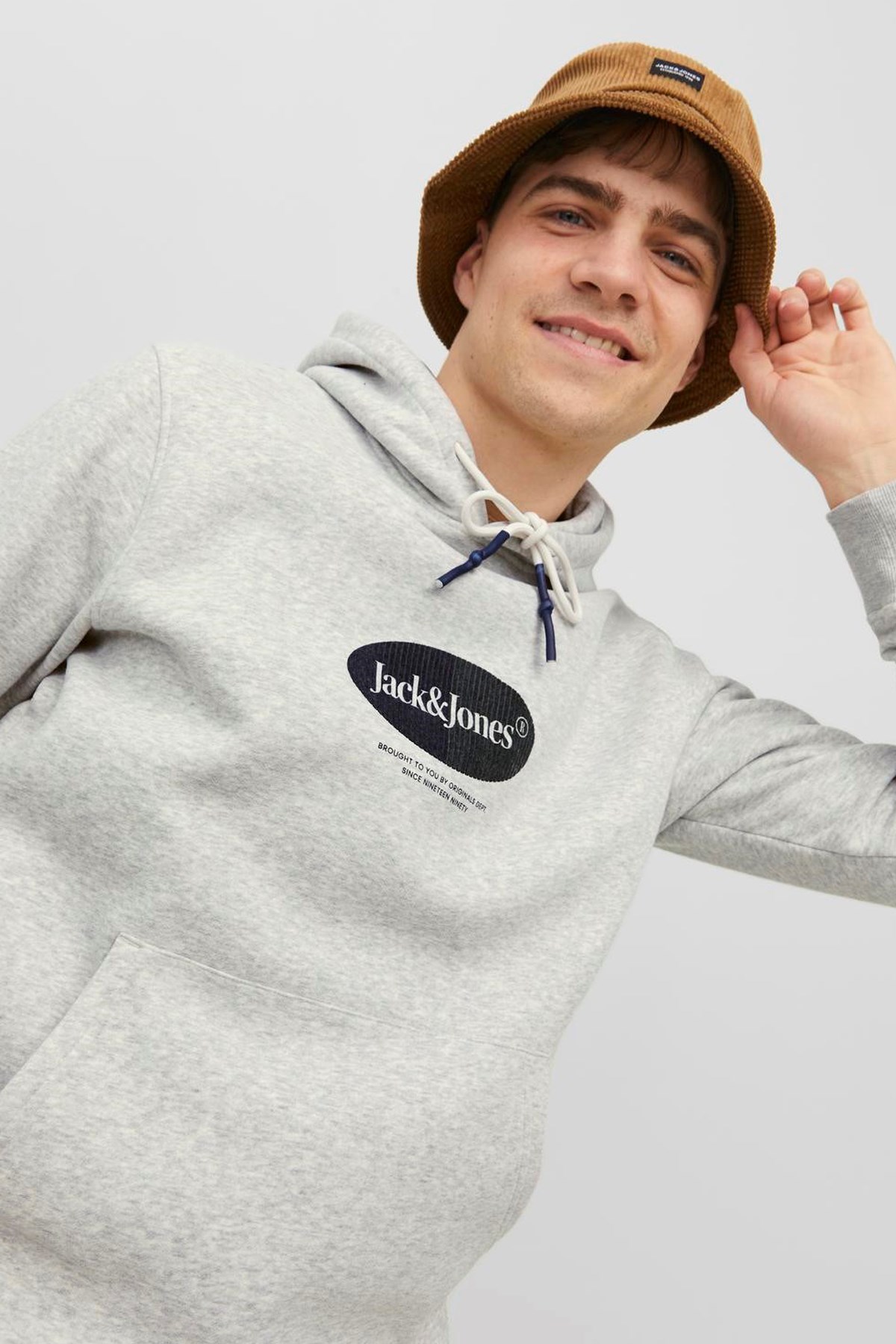 Jack & Jones Jordalston Erkek Sweatshirt 12242197 Gri