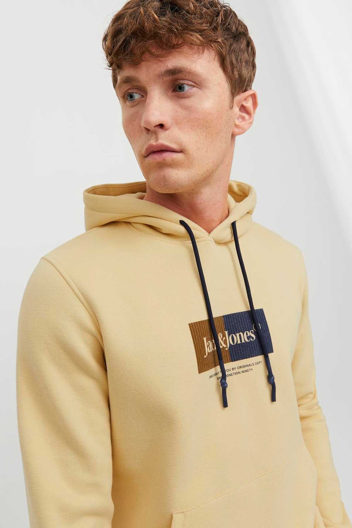 Jack & Jones Jordalston Erkek Sweatshirt 12242197 Sarı