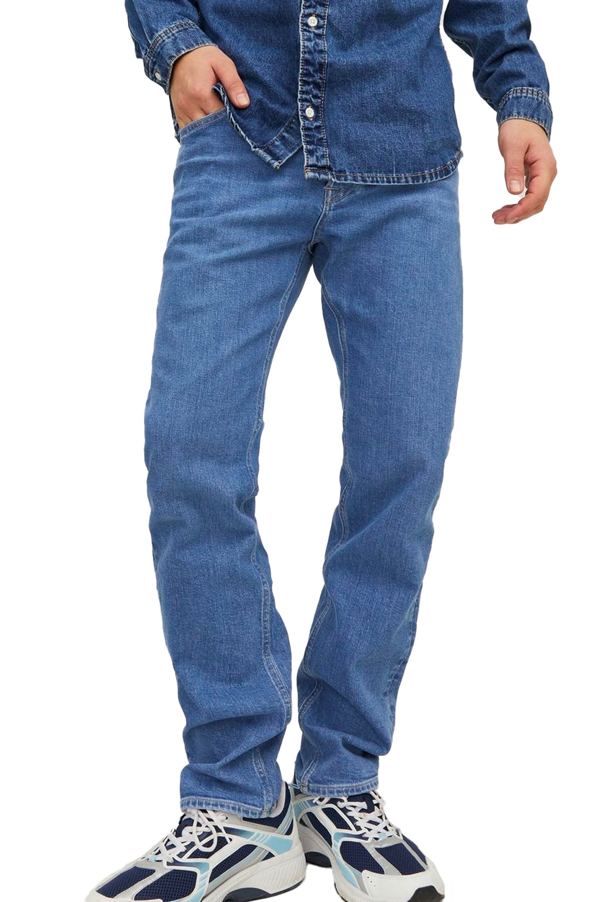 Jack & Jones Erkek Jeans 12242320 Mavi