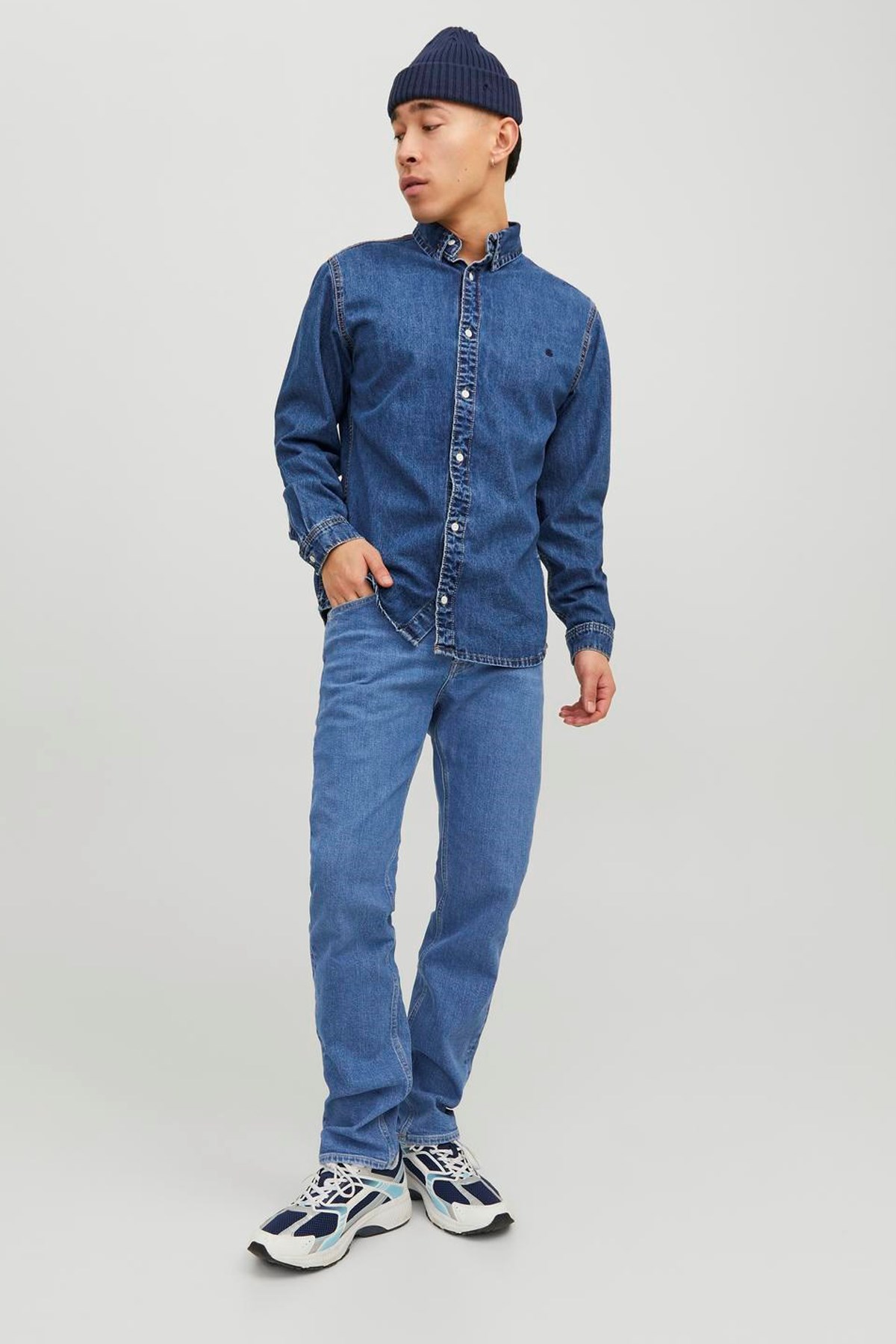 Jack & Jones Erkek Jeans 12242320 Mavi