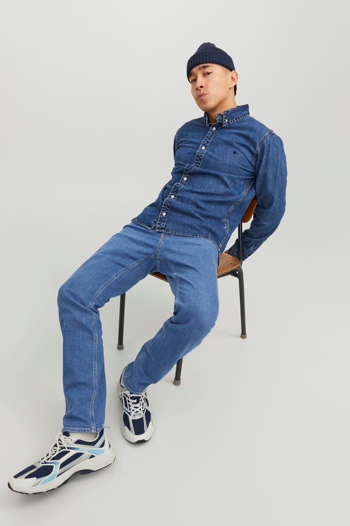 Jack & Jones Erkek Jeans 12242320 Mavi