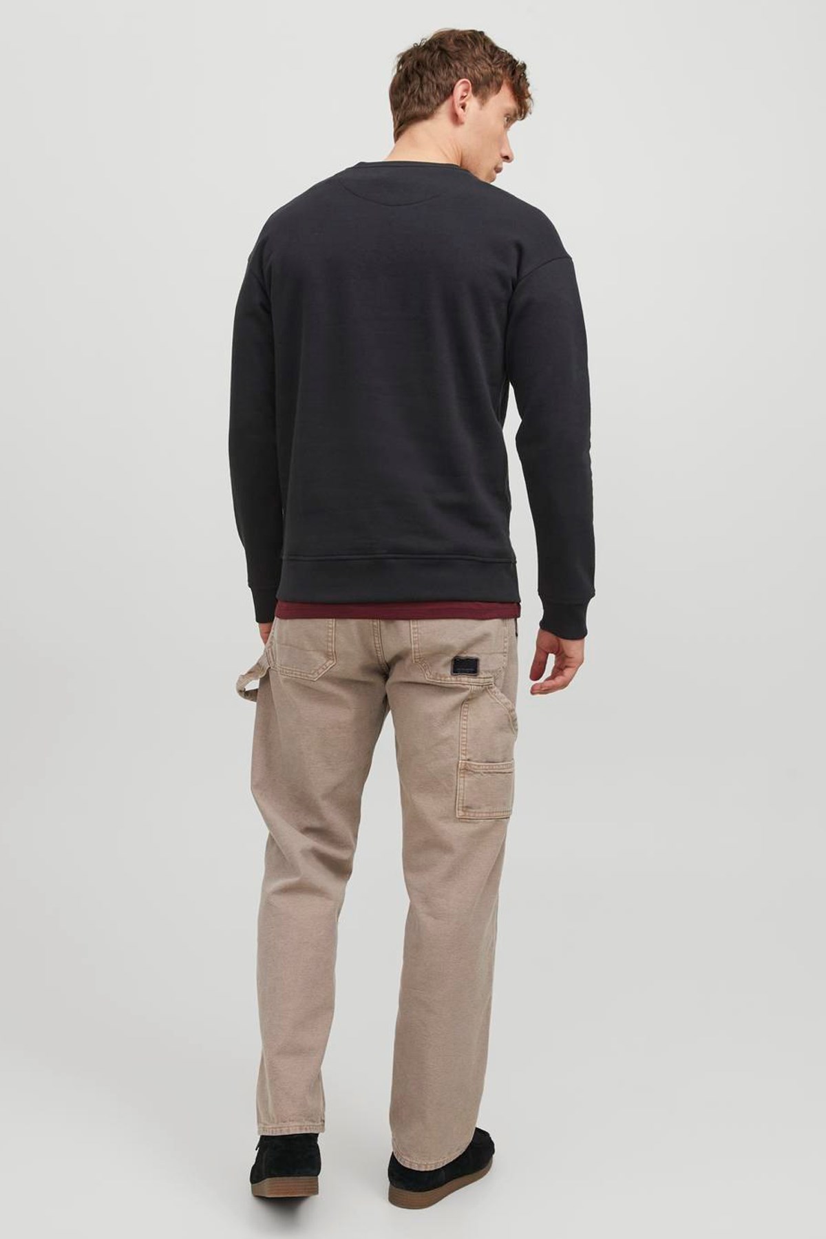 Jack & Jones Jorsilverlake Erkek Sweatshirt 12242366 Siyah