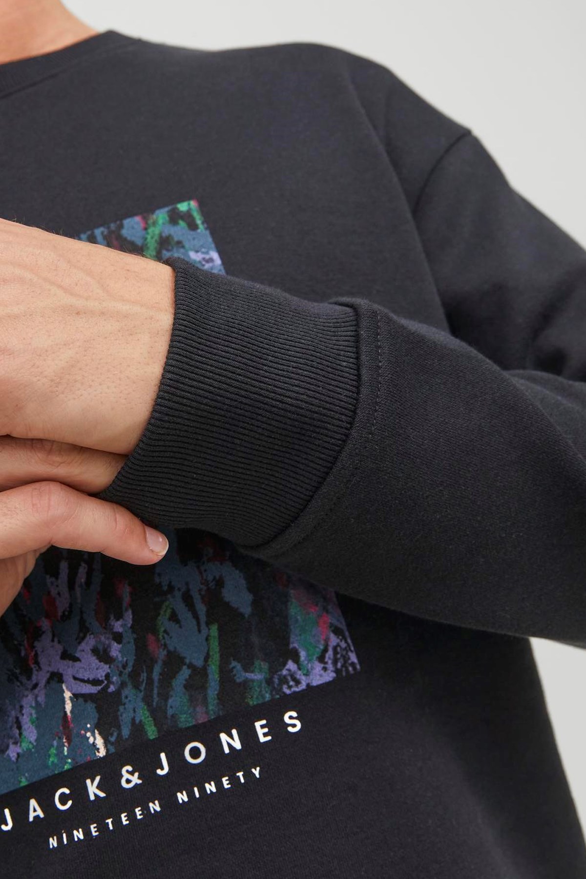 Jack & Jones Jorsilverlake Erkek Sweatshirt 12242366 Siyah