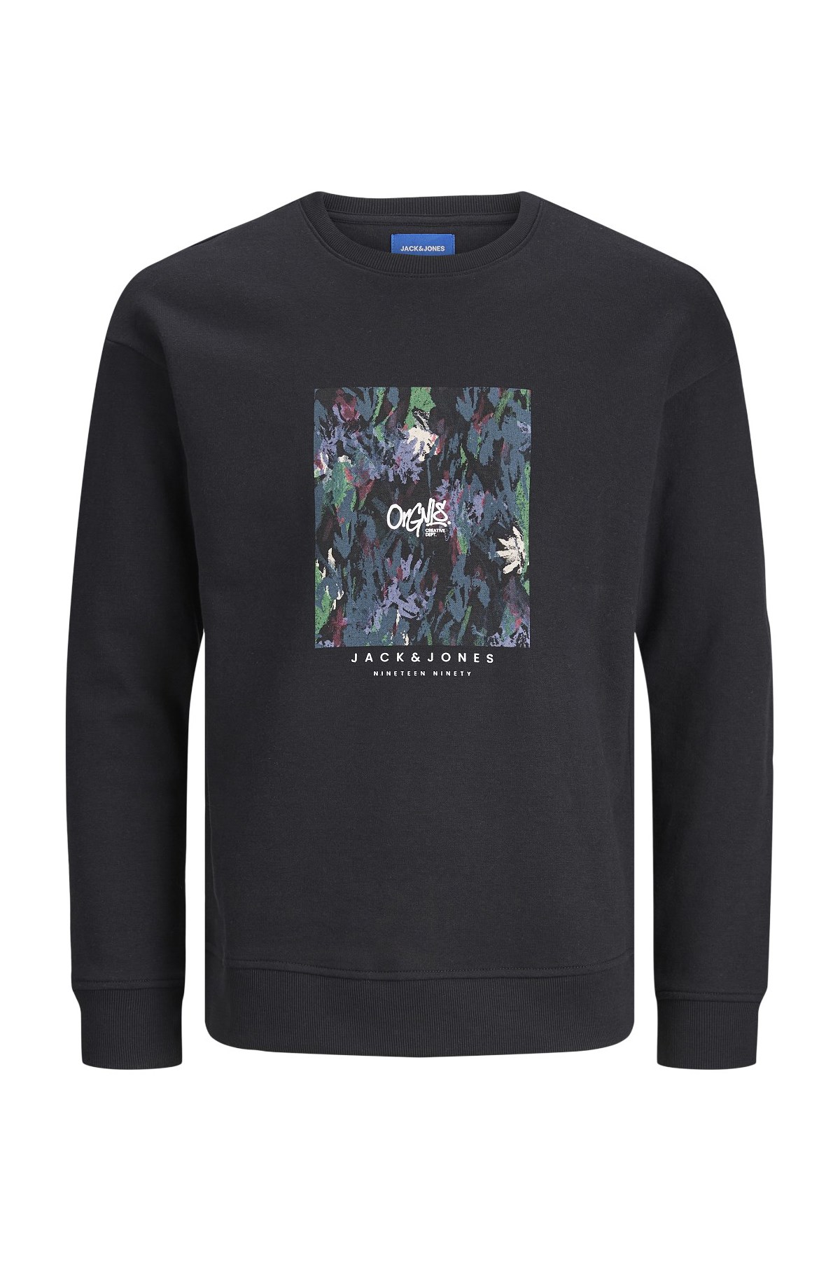 Jack & Jones Jorsilverlake Erkek Sweatshirt 12242366 Siyah