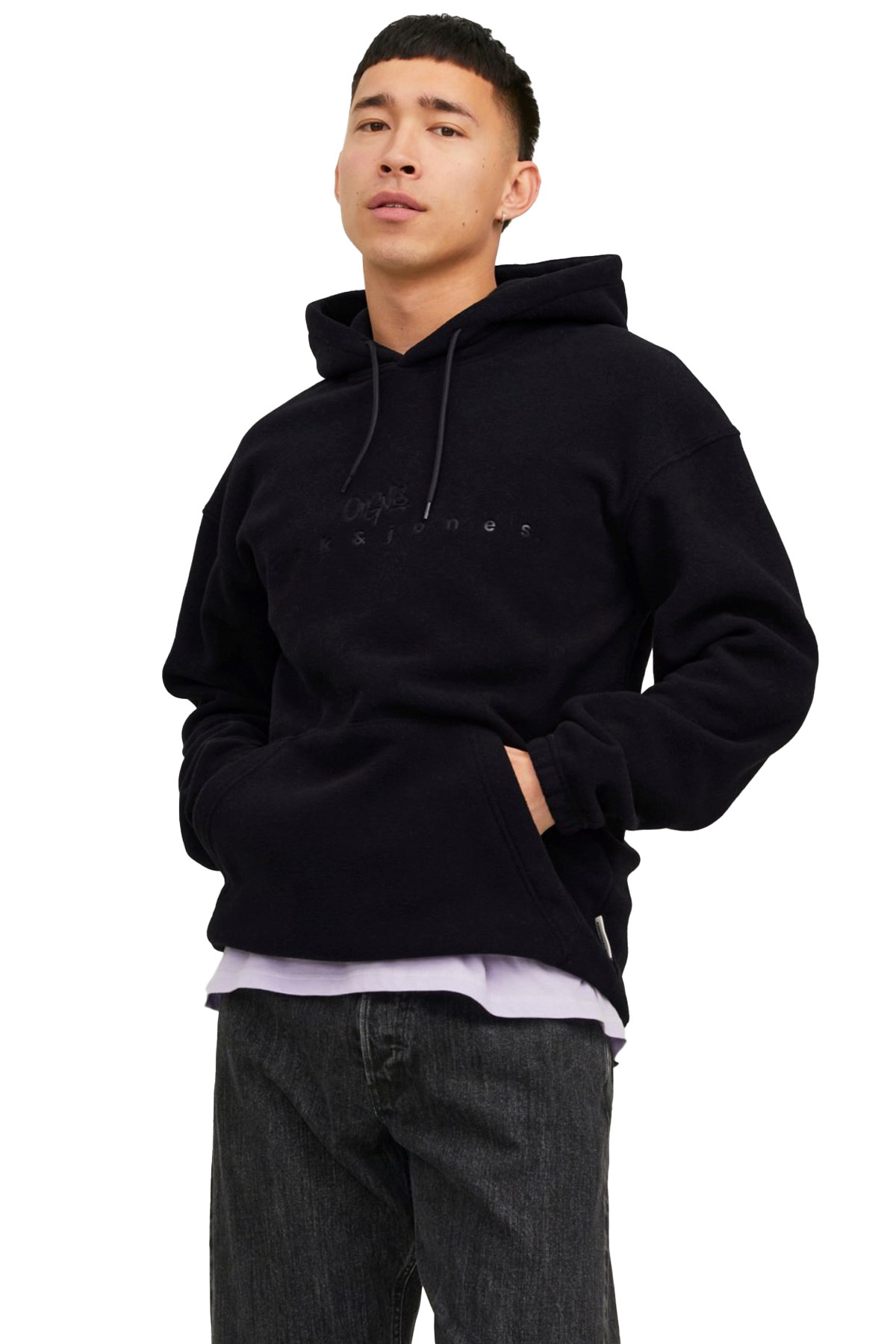 Jack & Jones Jorsilverlake Erkek Sweatshirt 12242470 Siyah