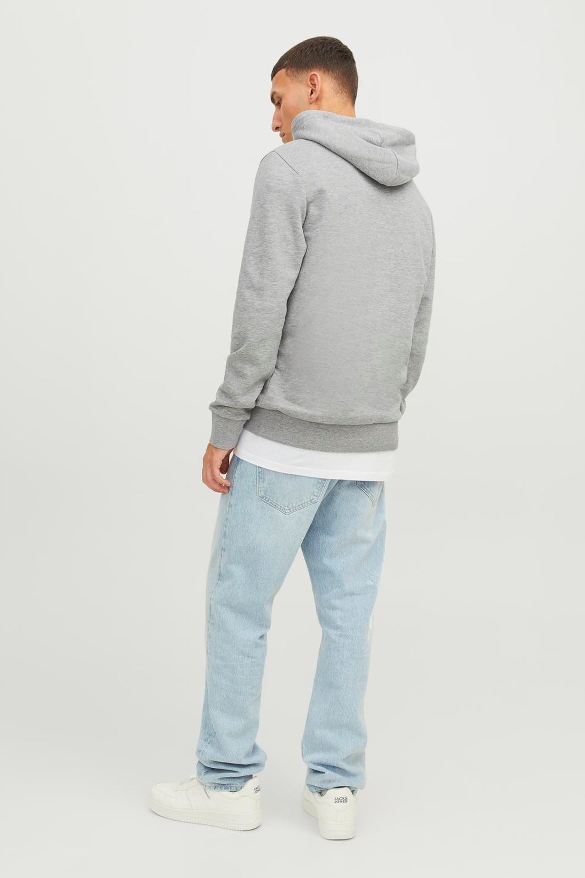 Jack & Jones Jjwarrior Erkek Sweatshirt 12242543 Gri