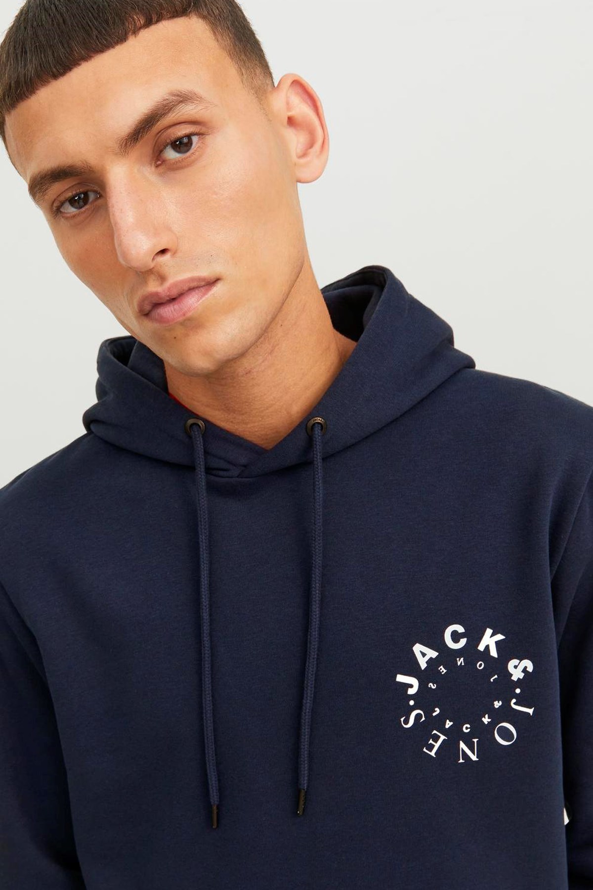 Jack & Jones Jjwarrior Erkek Sweatshirt 12242543 Lacivert