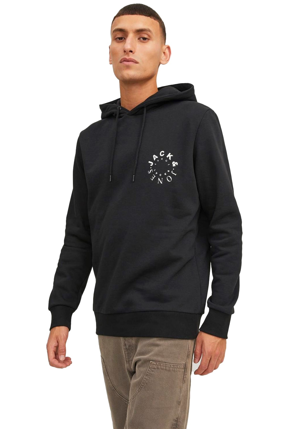 Jack & Jones Jjwarrior Erkek Sweatshirt 12242543 Siyah