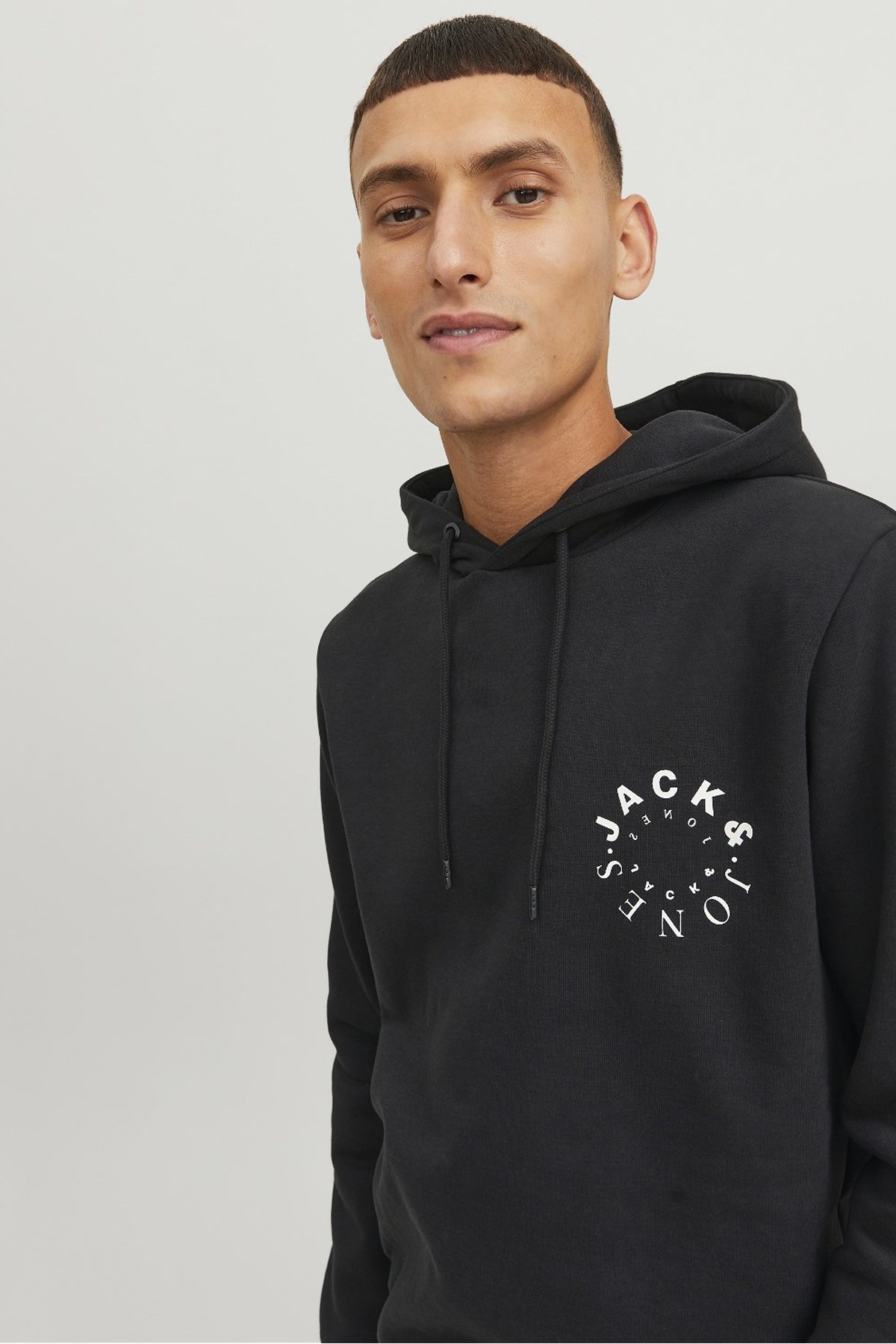 Jack & Jones Jjwarrior Erkek Sweatshirt 12242543 Siyah