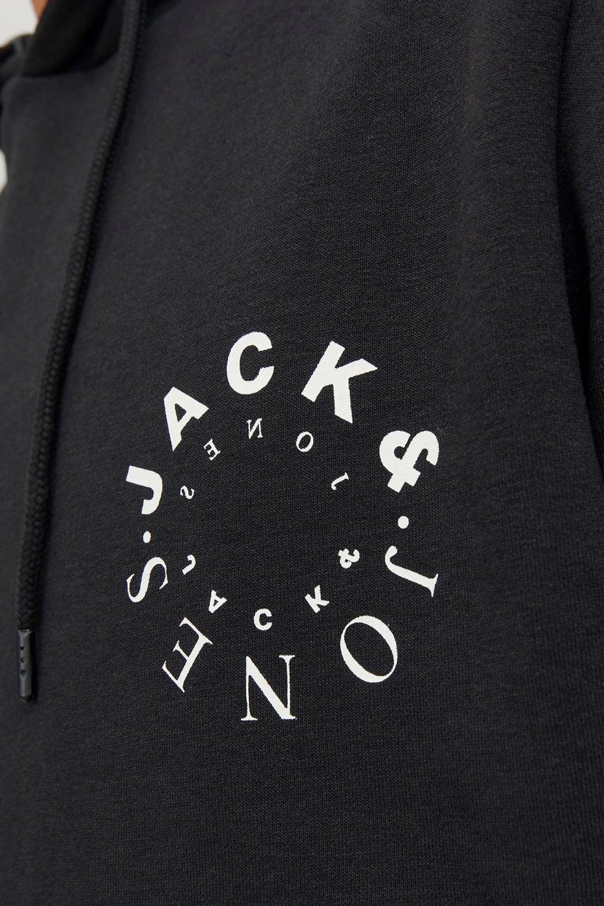 Jack & Jones Jjwarrior Erkek Sweatshirt 12242543 Siyah