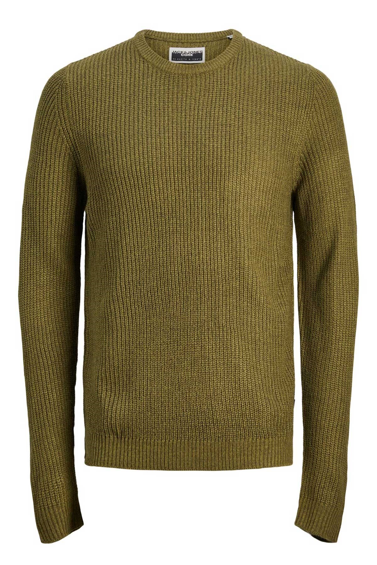 Jack & Jones Jcotwist Striped Erkek Kazak 12243000 Haki