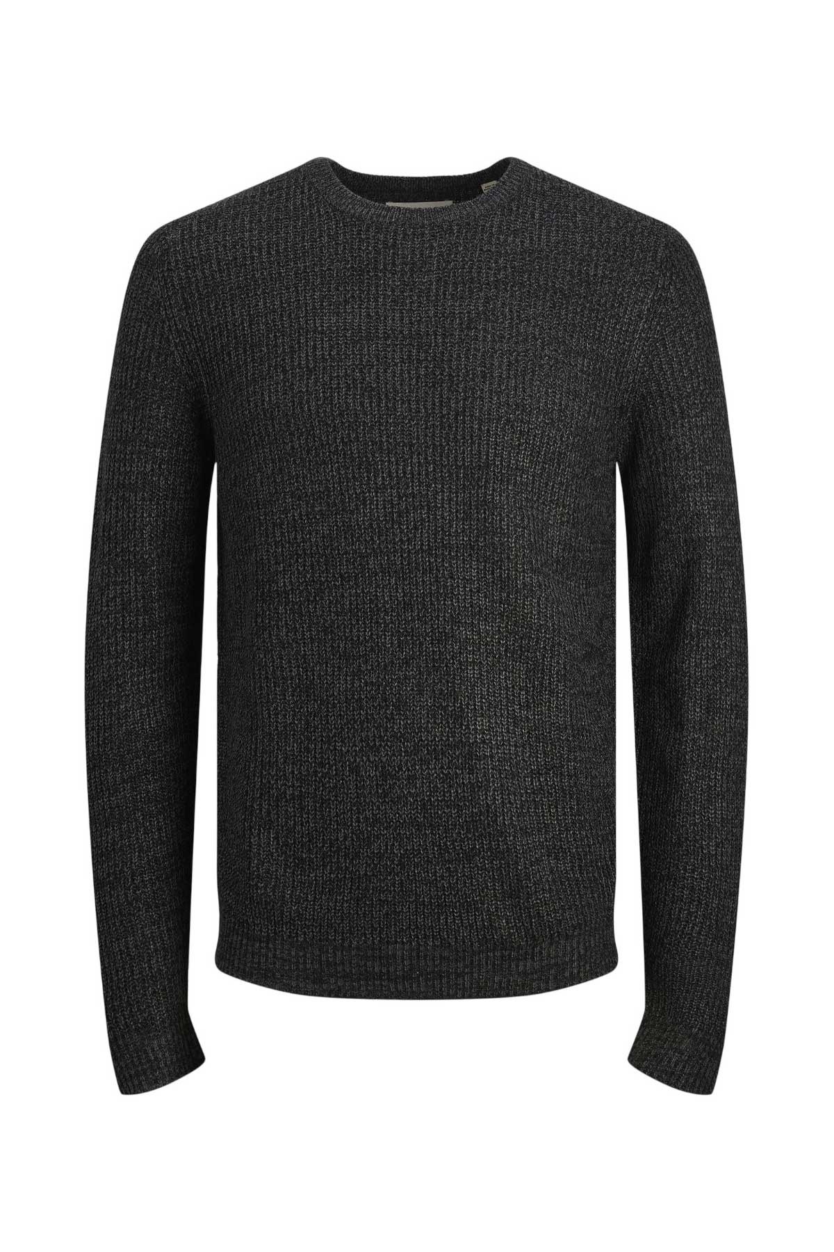 Jack & Jones Jcotwist Striped Erkek Kazak 12243000 Siyah