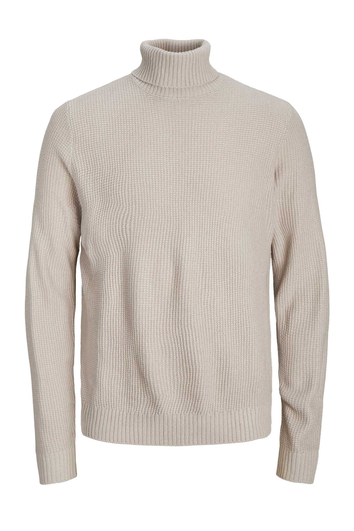 Jack & Jones Jorkyle Knit Erkek Kazak 12243119 Bej