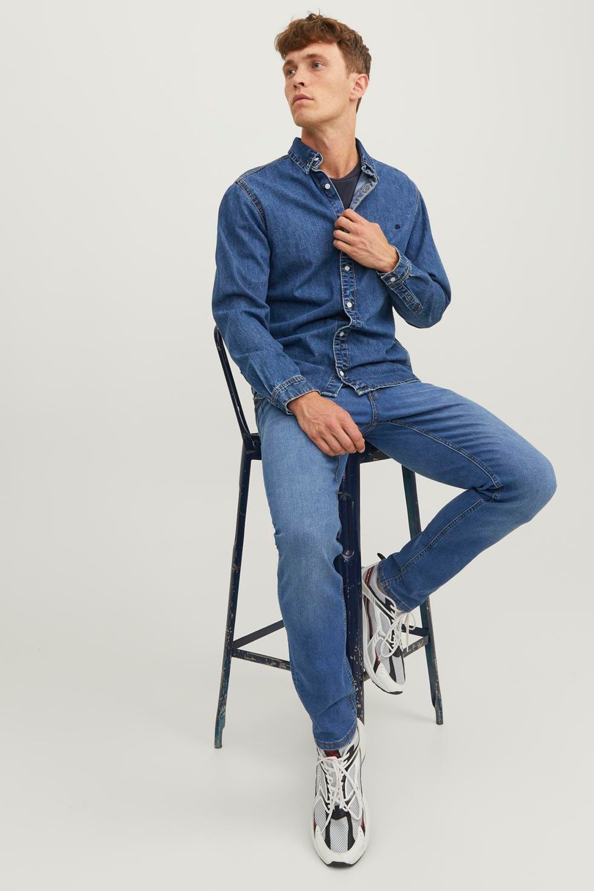 Jack & Jones Glenn Original Slim Fit Erkek Jeans 12243592 Mavi