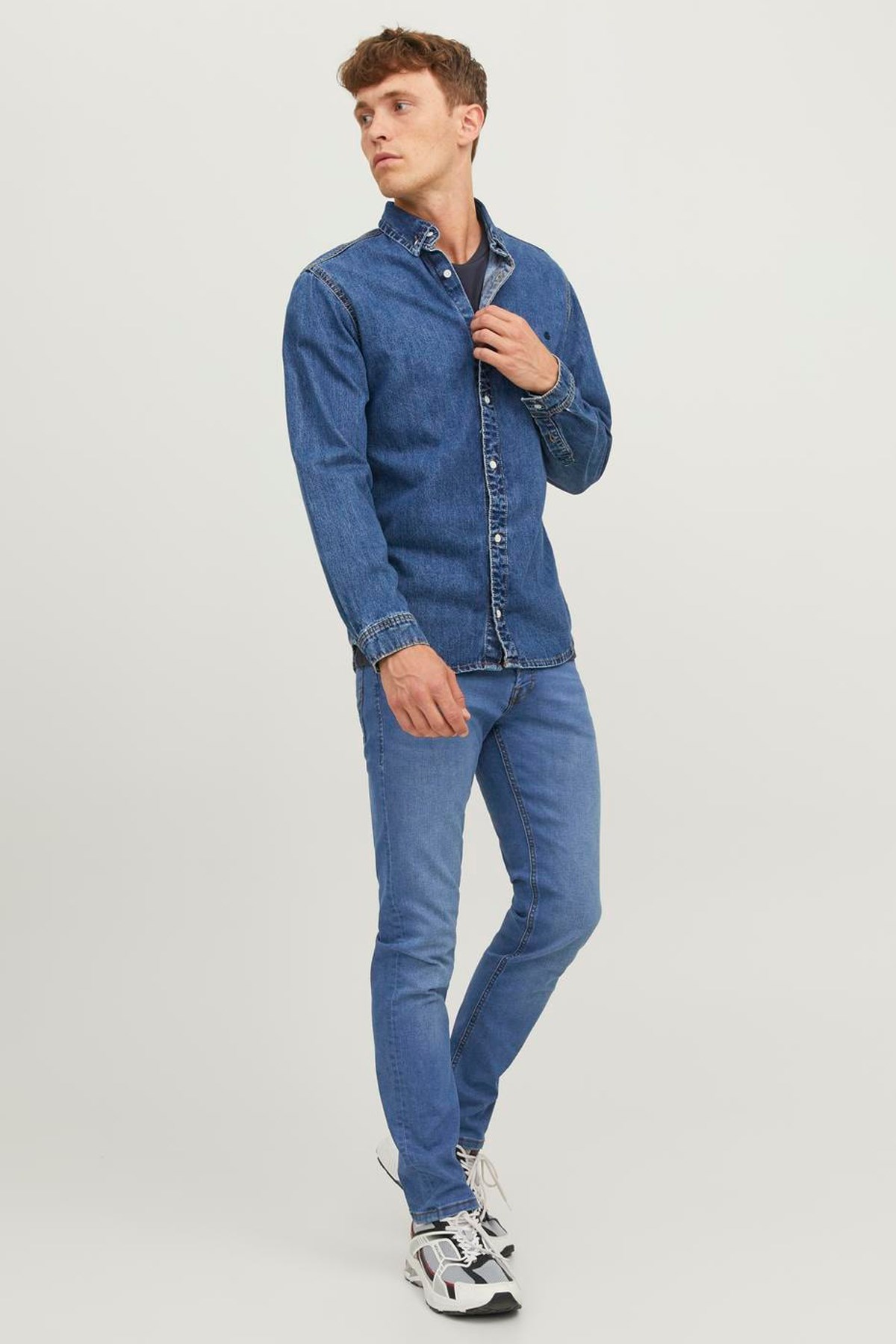 Jack & Jones Glenn Original Slim Fit Erkek Jeans 12243592 Mavi