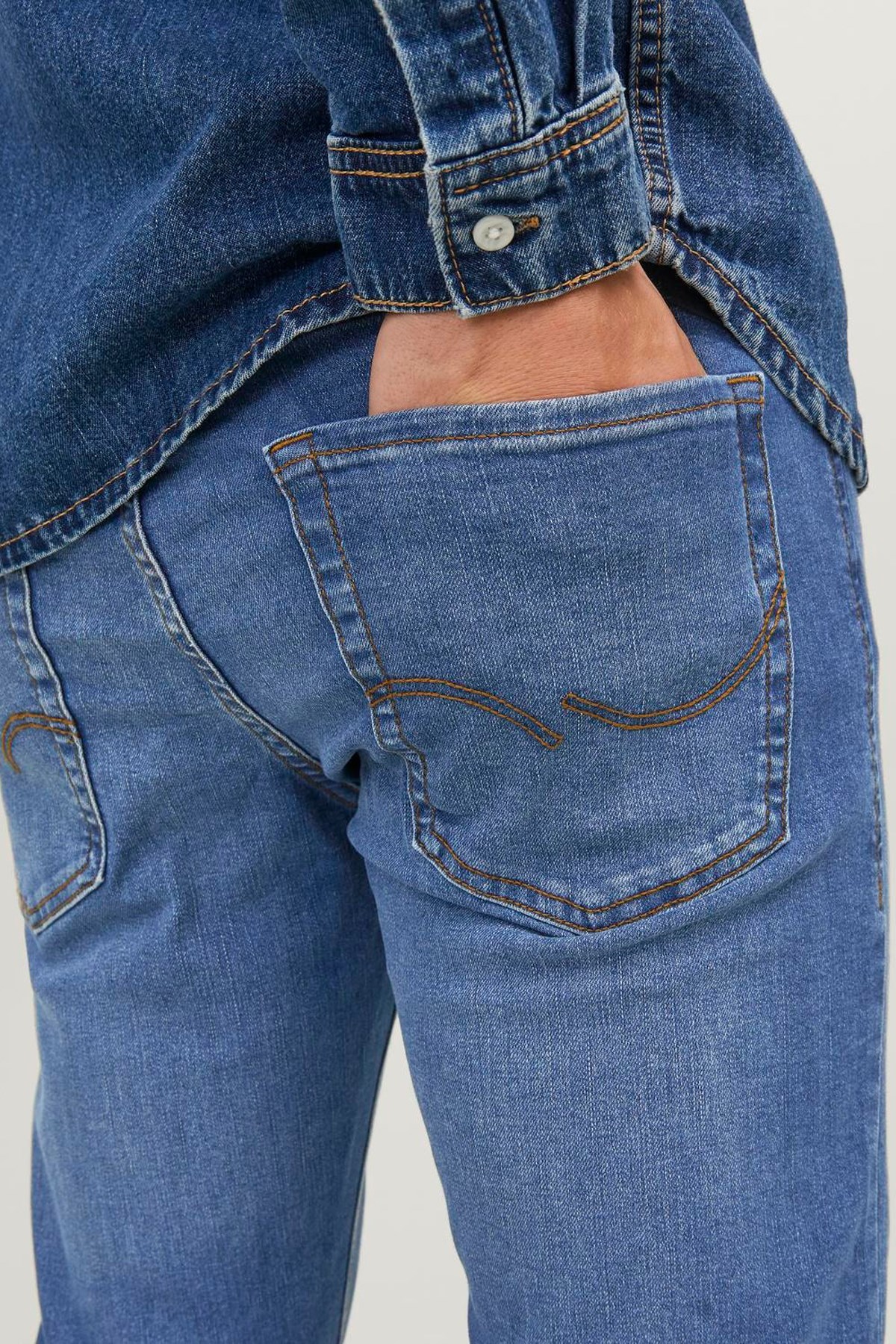 Jack & Jones Glenn Original Slim Fit Erkek Jeans 12243592 Mavi