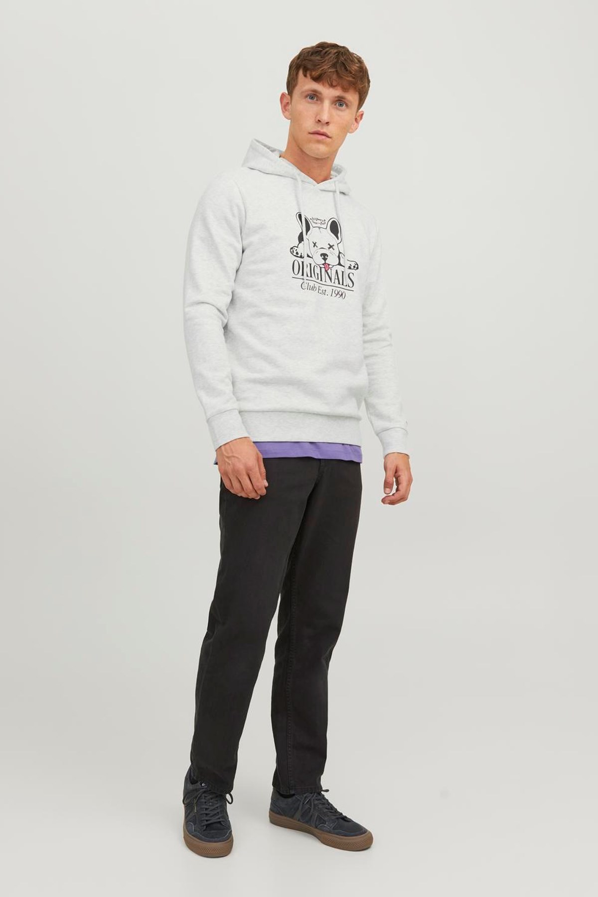Jack & Jones Jorbeware Erkek Sweatshirt 12244219 Gri