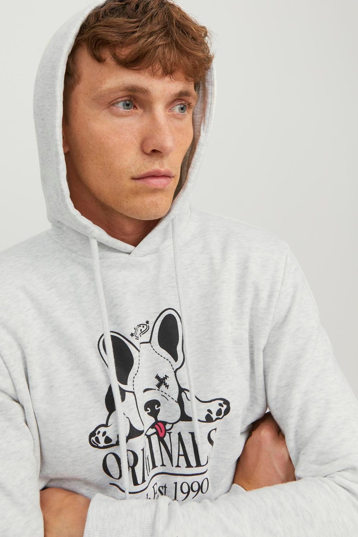 Jack & Jones Jorbeware Erkek Sweatshirt 12244219 Gri