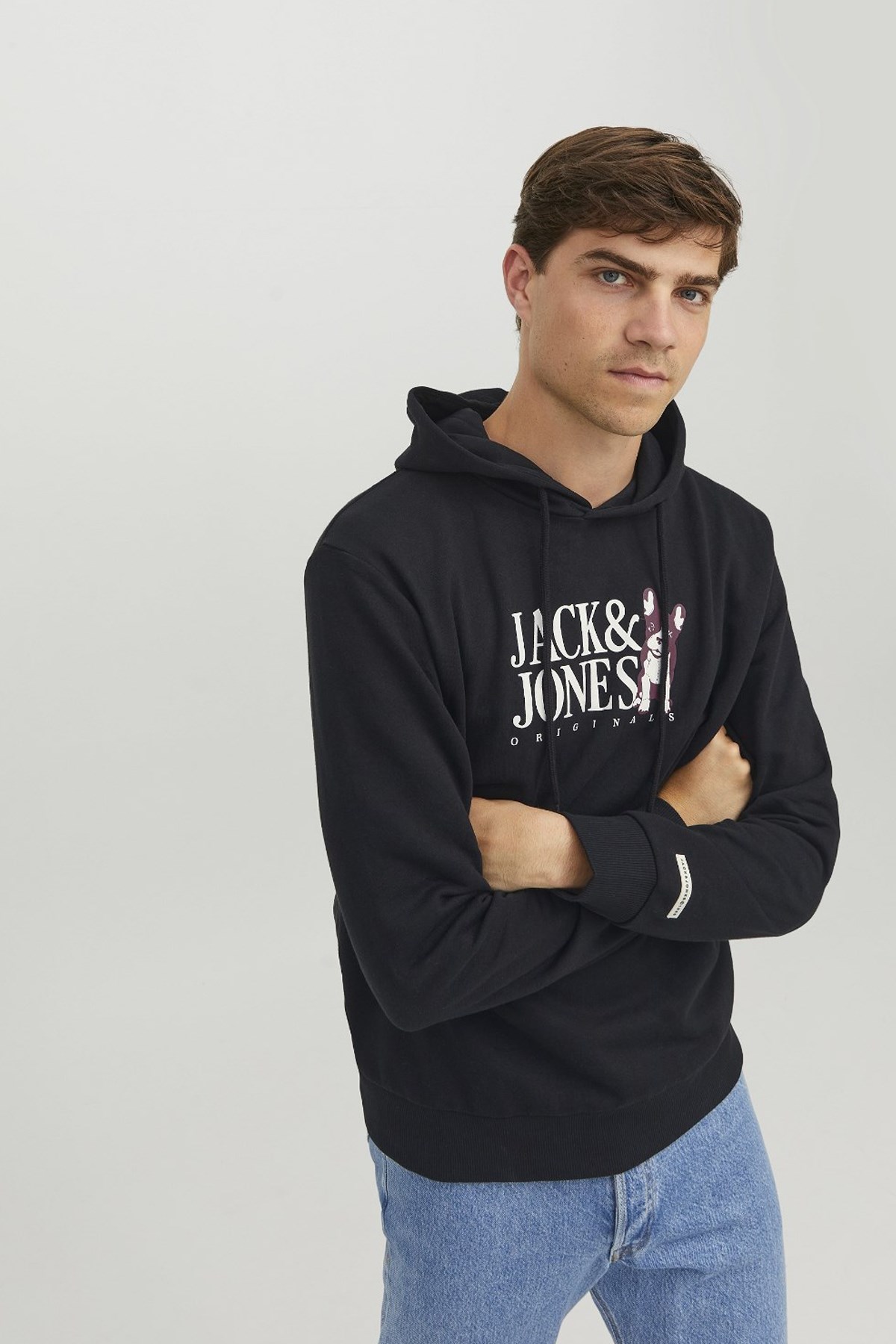 Jack & Jones Jorbeware Erkek Sweatshirt 12244219 Siyah