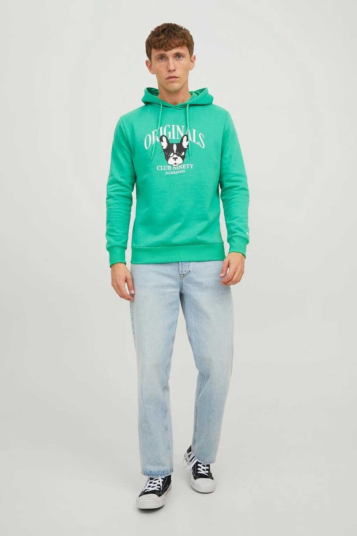 Jack & Jones Jorbeware Erkek Sweatshirt 12244219 Yeşil