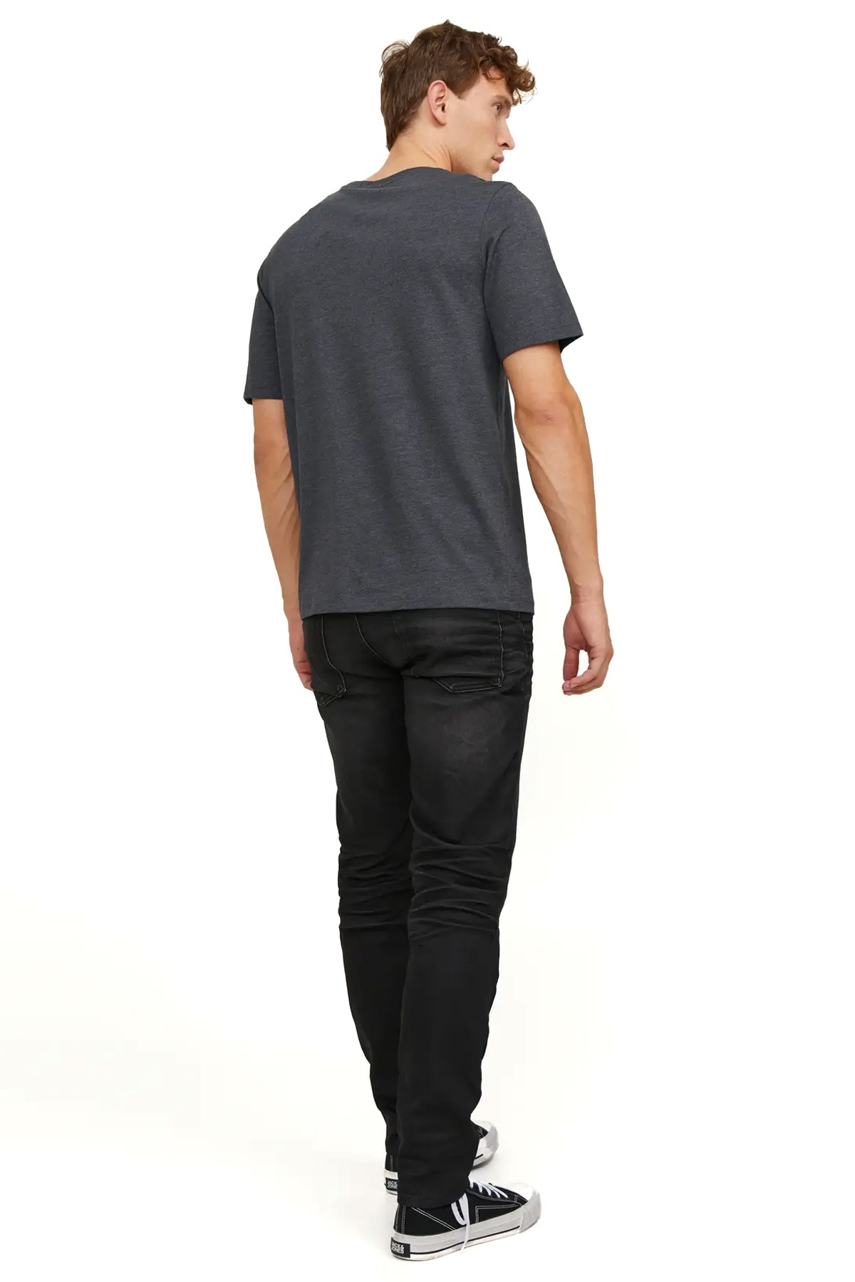 Jack & Jones Erkek Tişört 12245087 Antrasit