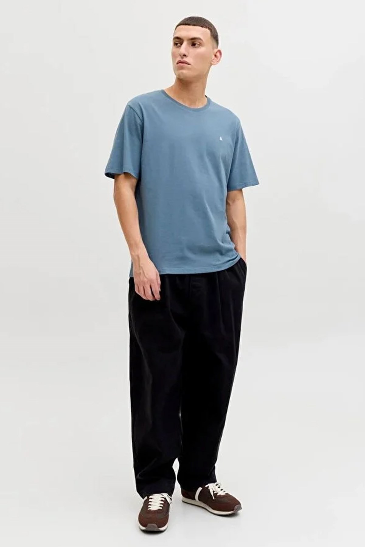 Jack & Jones Erkek Tişört 12245087 Mavi
