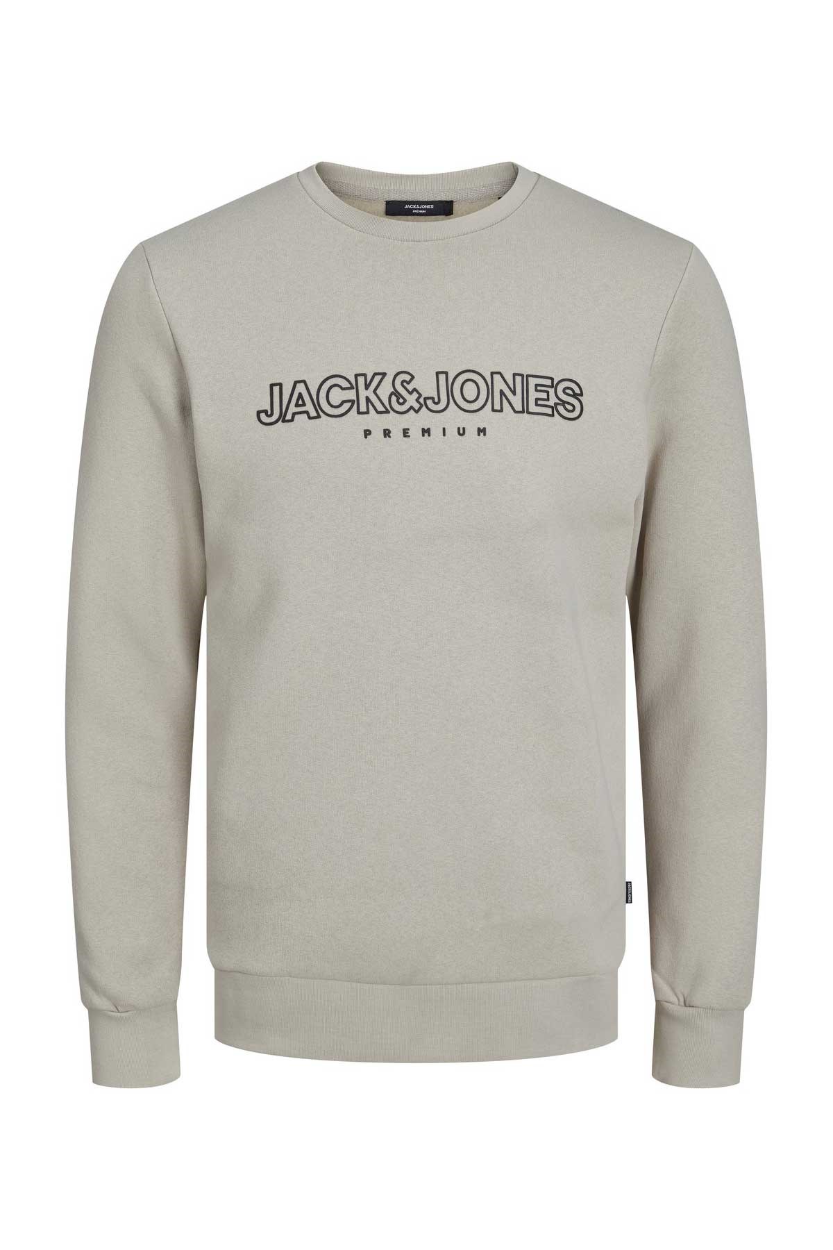Jack & Jones Jprblajason Erkek Sweatshirt 12245593 Bej