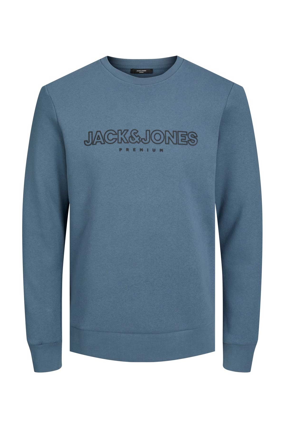 Jack & Jones Jprblajason Erkek Sweatshirt 12245593 Mavi