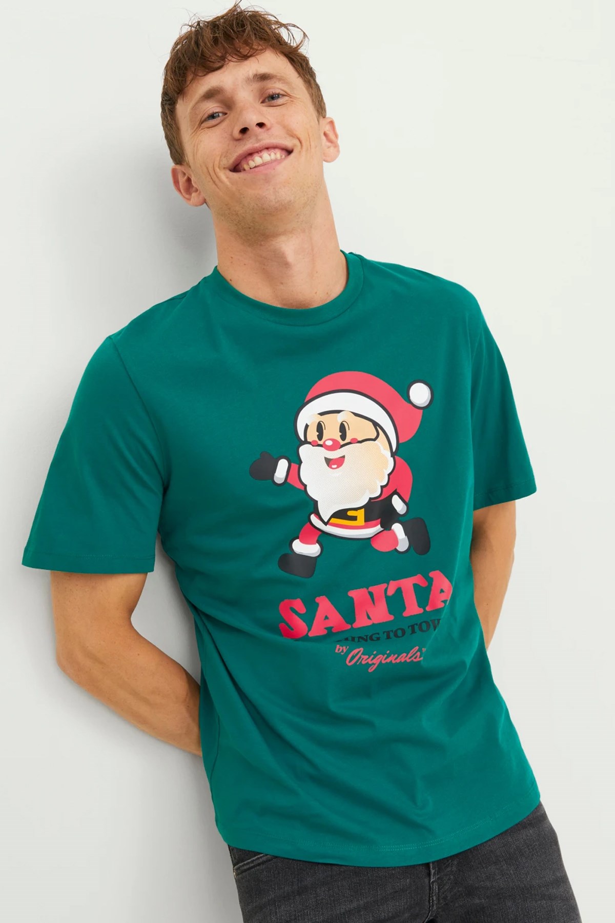 Jack & Jones Jorxmas Erkek Tişört 12246603 Mavi