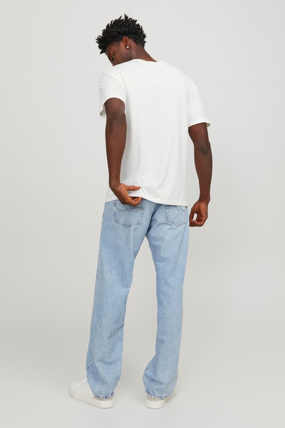 Jack & Jones Erkek Tişört 12246690 Beyaz